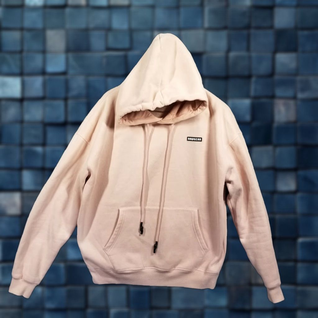 Vintage Raw Gear Hoodie Mens Medium Pullover Embroidered Heavyweight Pink Size US M / EU 48-50 / 2 - 1 Thumbnail