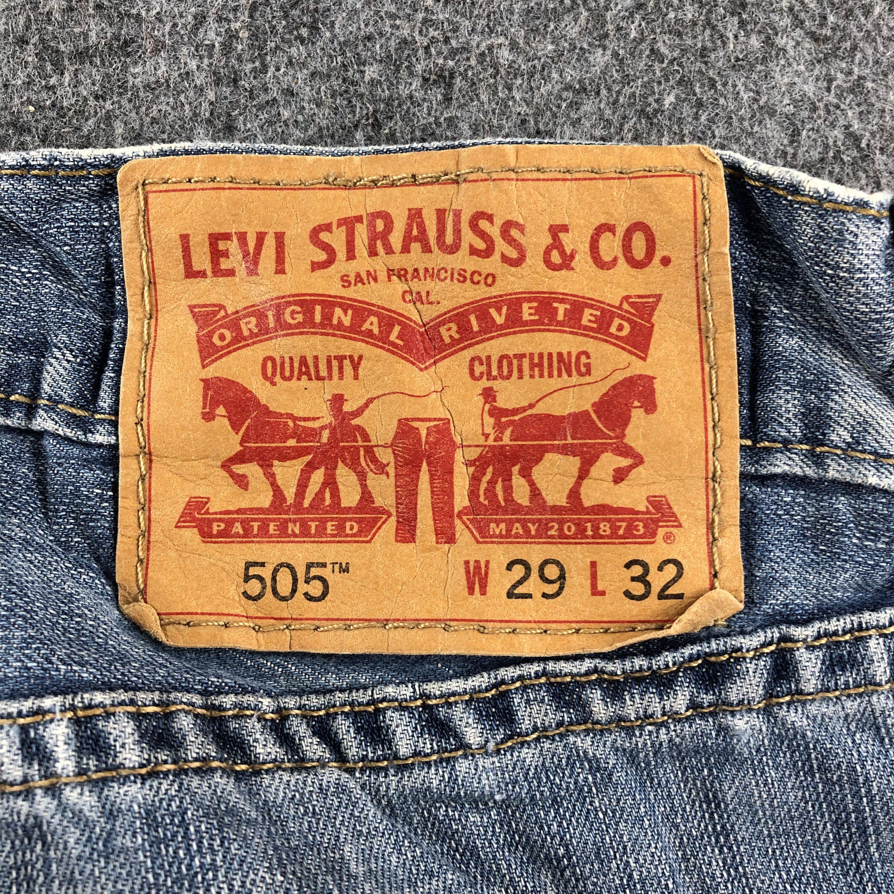 Levi's Vintage Blue Wash Levis 505 Jeans-J2473 Size US 30 / EU 46 - 5 Thumbnail