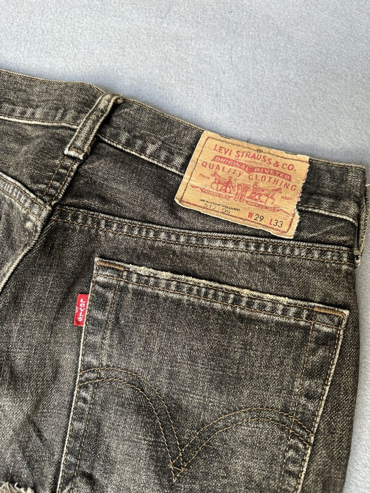 Levi's Vintage Clothing FLARE Levi’s 517 Distressed Denim Size US 28 / EU 44 - 17 Thumbnail