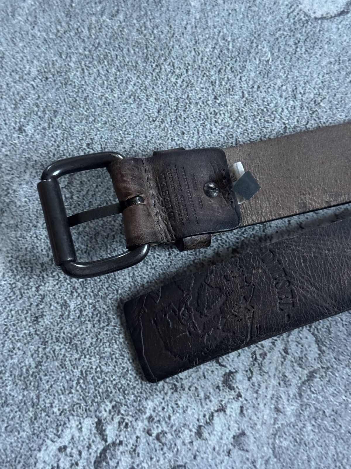 Diesel Diesel avantgarde leather brown belt casual punk gothic y2k Size ONE SIZE - 7 Thumbnail