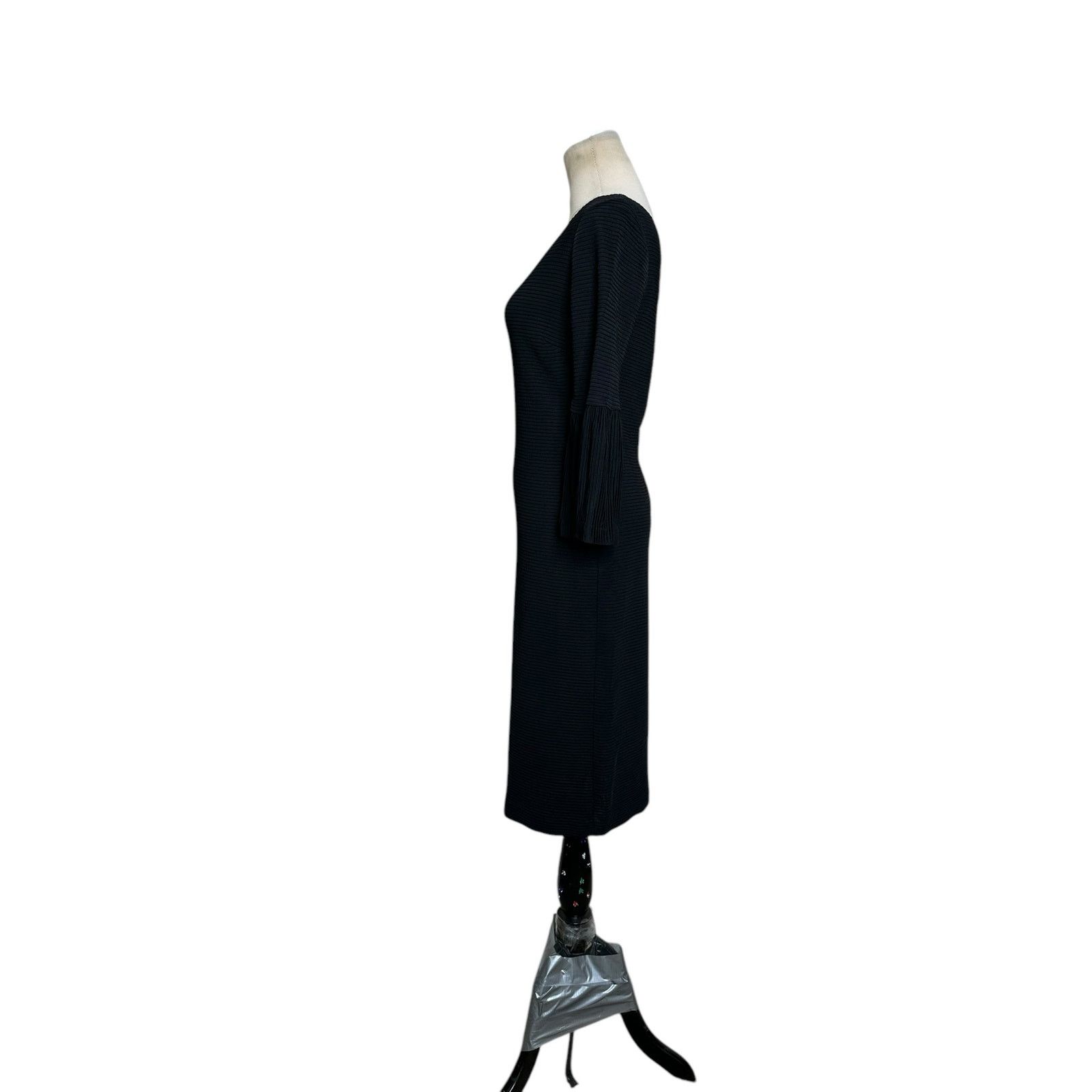 Trina Turk Trina Turk black 3/4 sleeves sheath midi dress size 6 Size M / US 6-8 / IT 42-44 - 12 Thumbnail