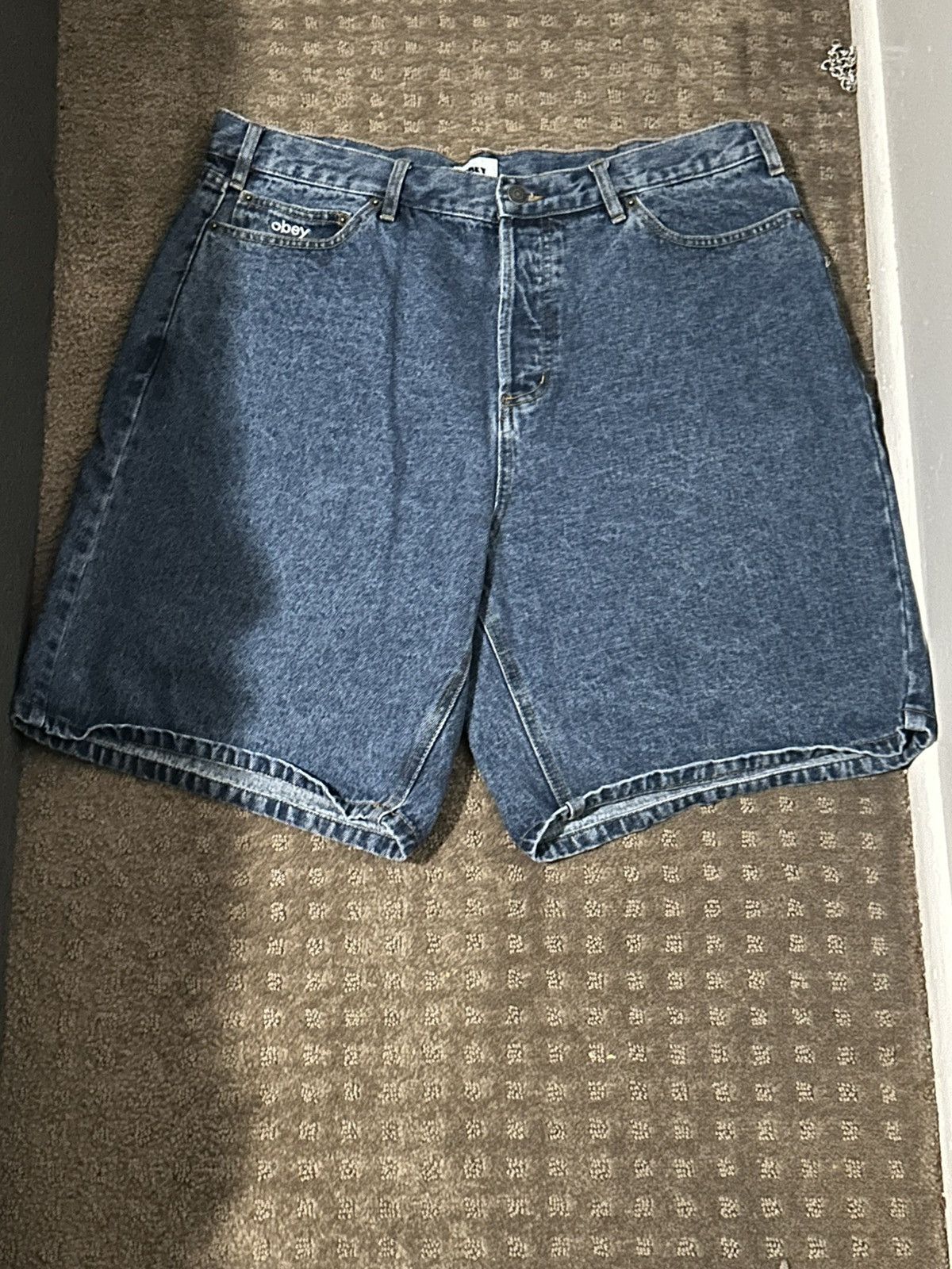 Obey obey jean shorts Size US 36 / EU 52 - 2 Thumbnail