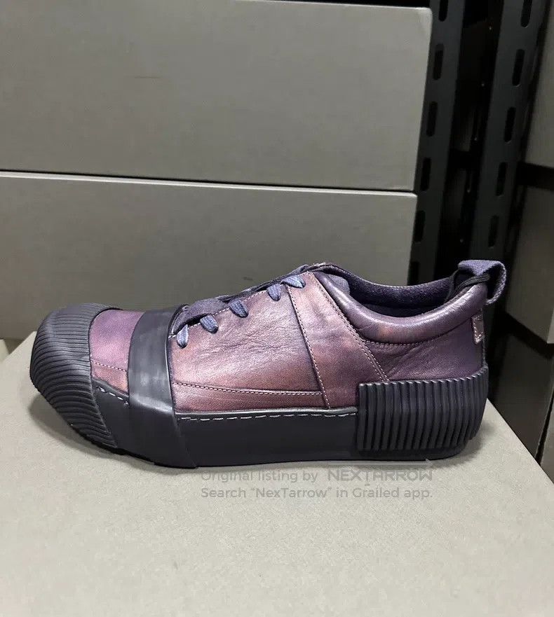 Boris Bidjan Saberi Boris Bidjan Saberi Purple Low Top Horsehide Laced Shoes Size US 10 / EU 43 - 3 Thumbnail