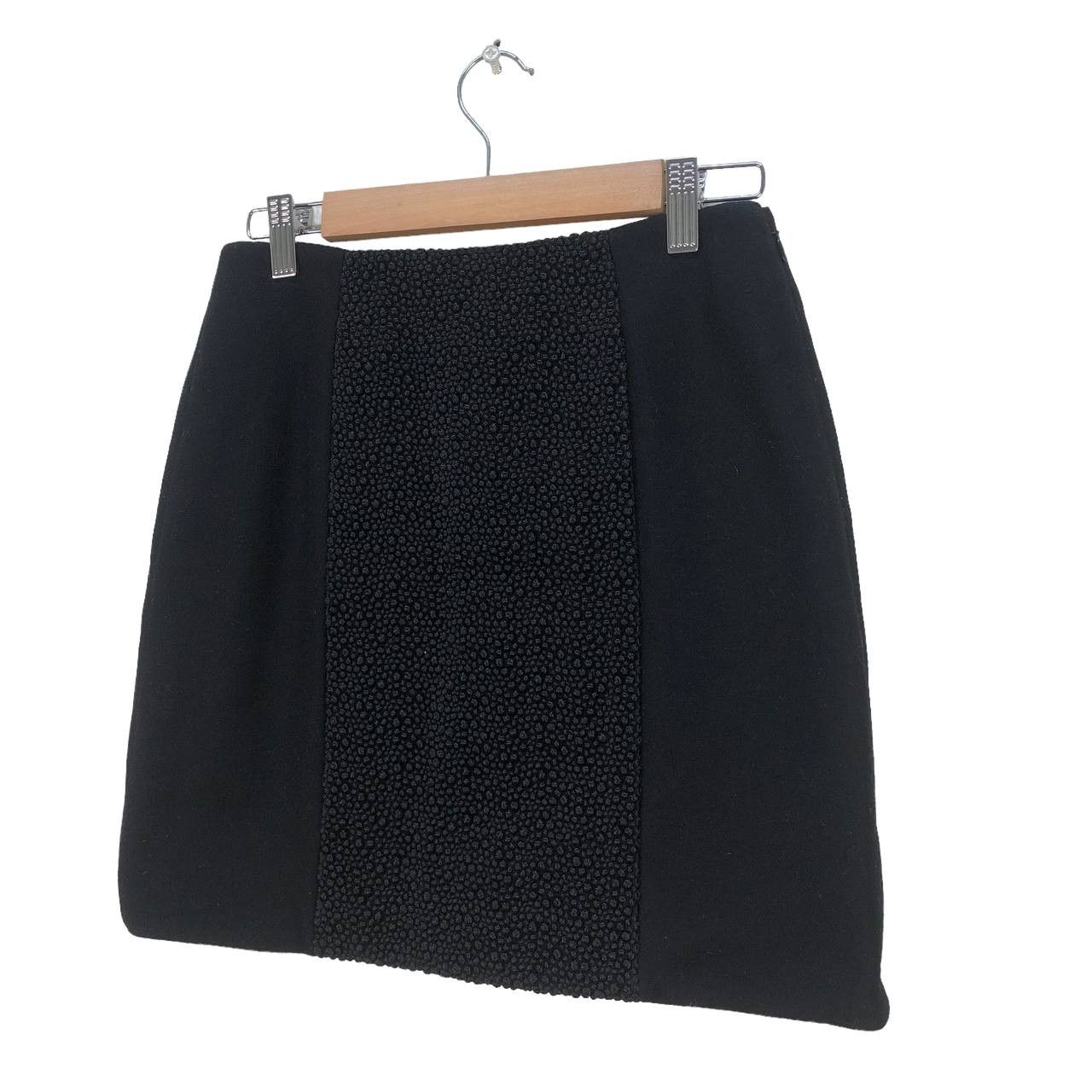 image of LuxuryBalenciaga Paris Wool Mini Skirt in Black, Women's (Size 24)
