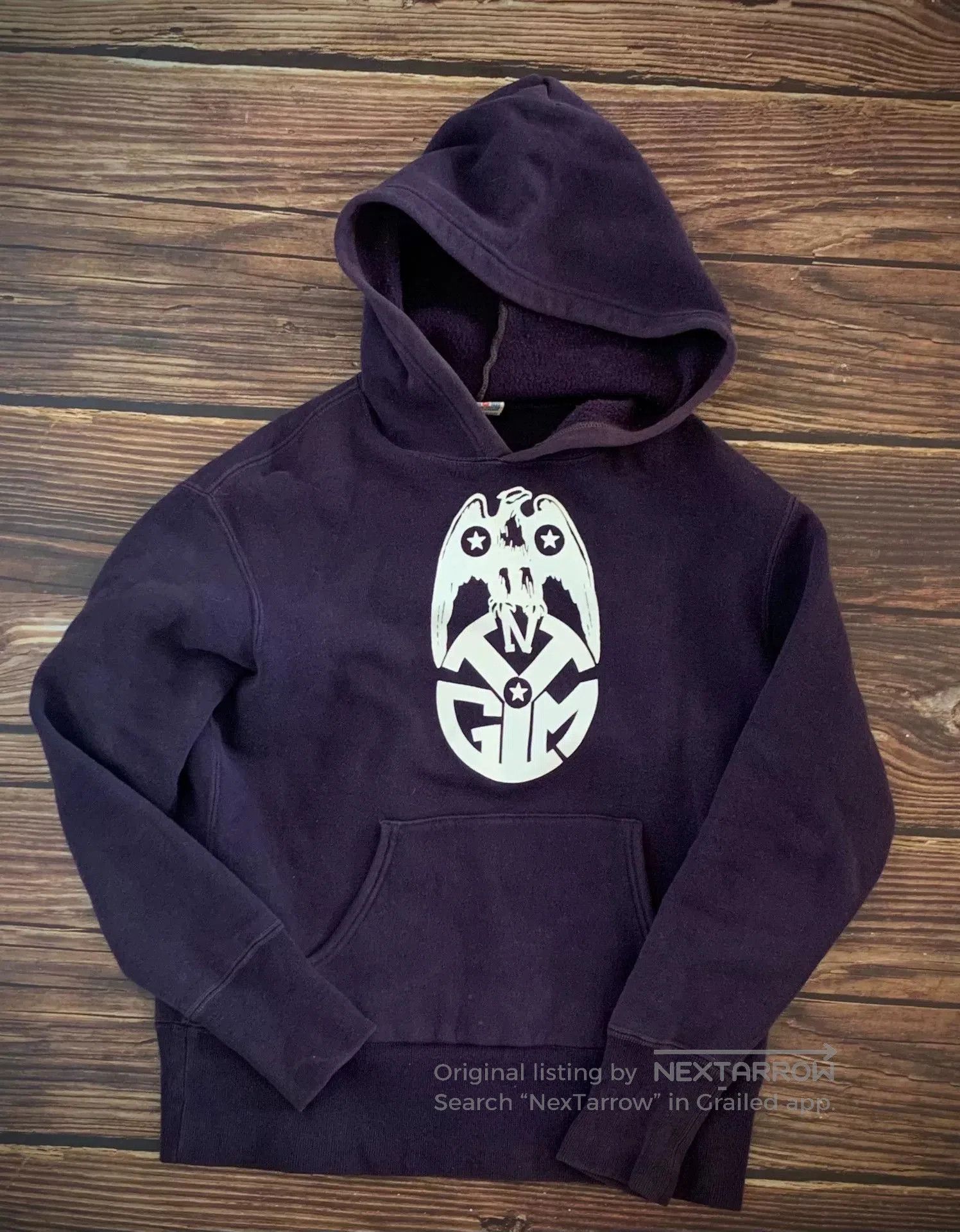 Japanese Brand stylish purple hooded sweatshirt for casual wear. Size US S / EU 44-46 / 1 - 1 Thumbnail