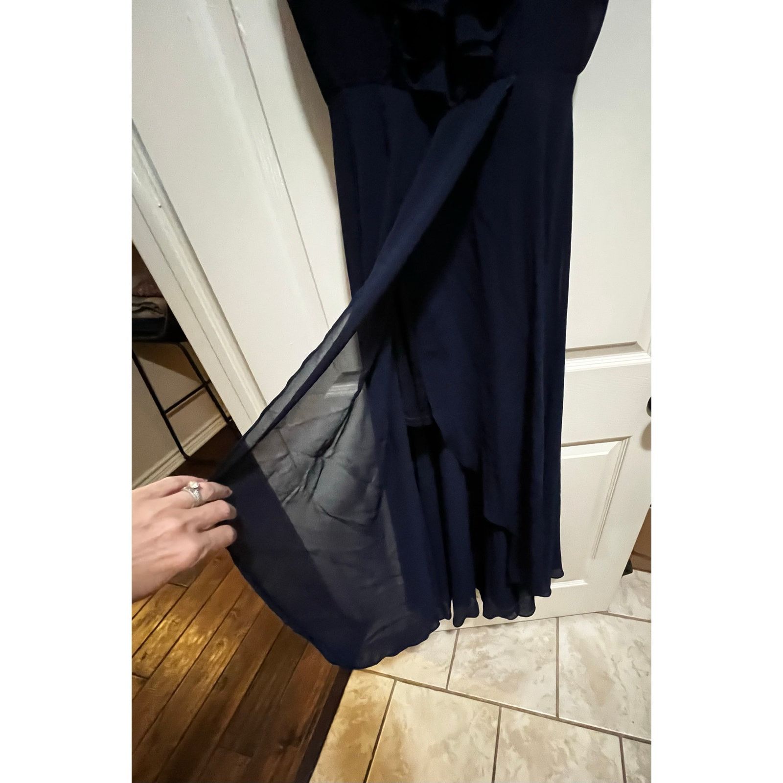 Other Lovesong Navy Blue Dress - size small- excellent condition Size S / US 4 / IT 40 - 3 Thumbnail