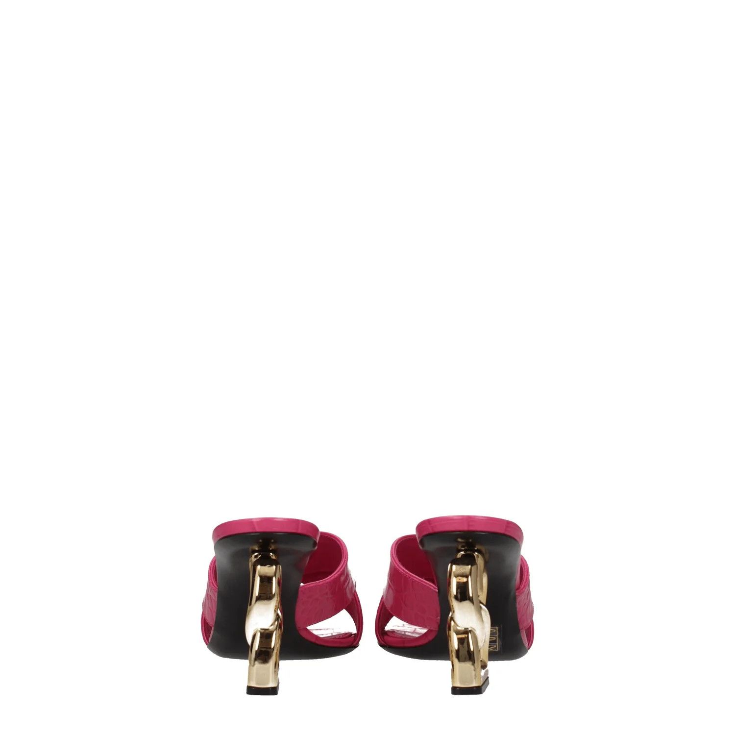Dolce & Gabbana ob1o1e1124 Leather Sandals in Pink/Cyclamen Size US 7 / IT 37 - 5 Thumbnail