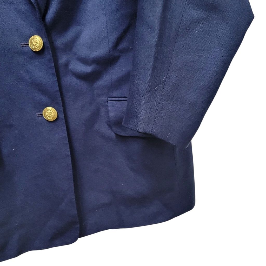 Talbots Talbots Italian Fabric 2-Button Navy Viscose Linen Blend Bla Size XL / US 12-14 / IT 48-50 - 8 Thumbnail