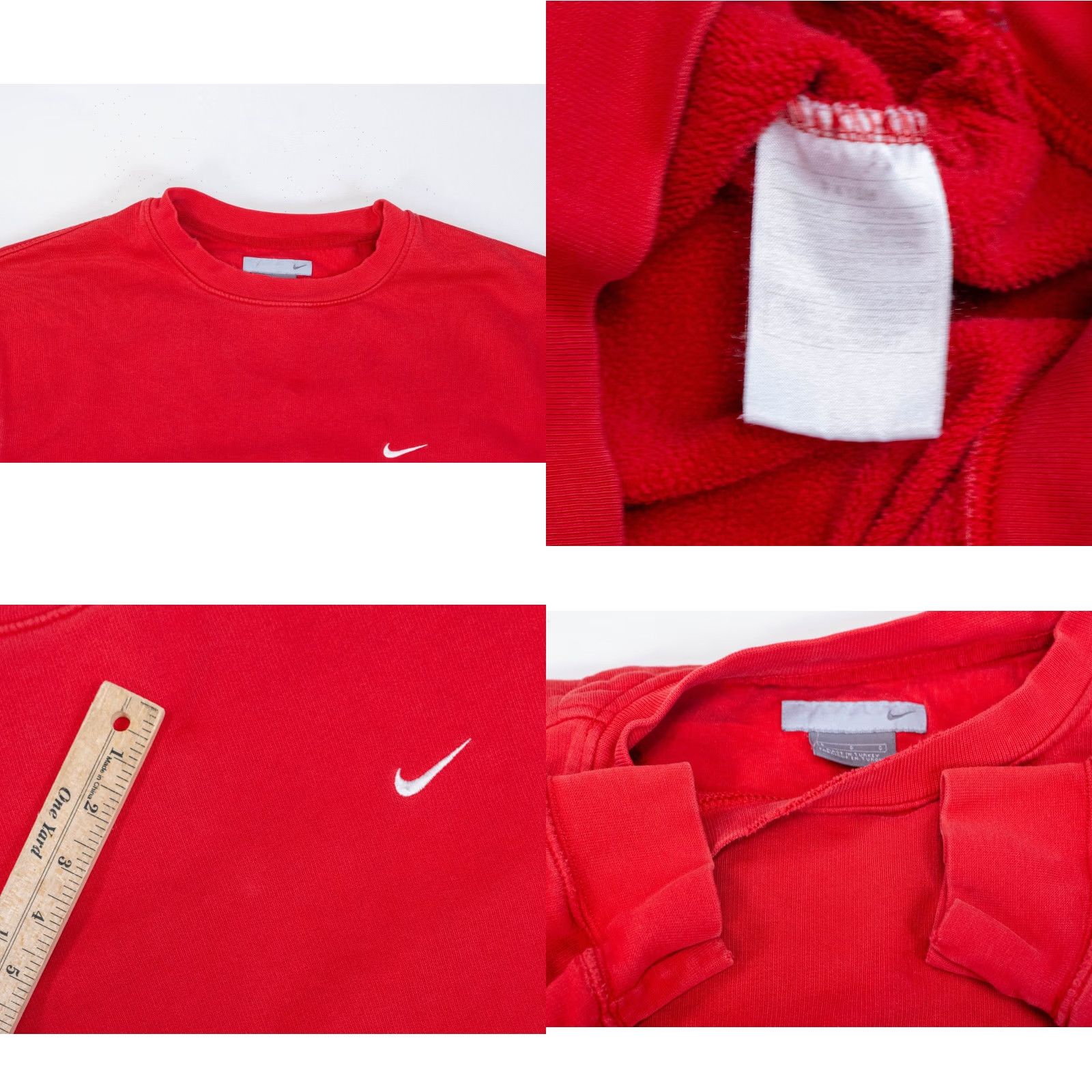 Nike VINTAGE Nike Crewneck Sweatshirt Mens XL Red 2000s Y2K Silver Tag Swoosh Distressed Sweatshirt Mens XL Red Nike"} Size US XL / EU 56 / 4 - 9 Thumbnail