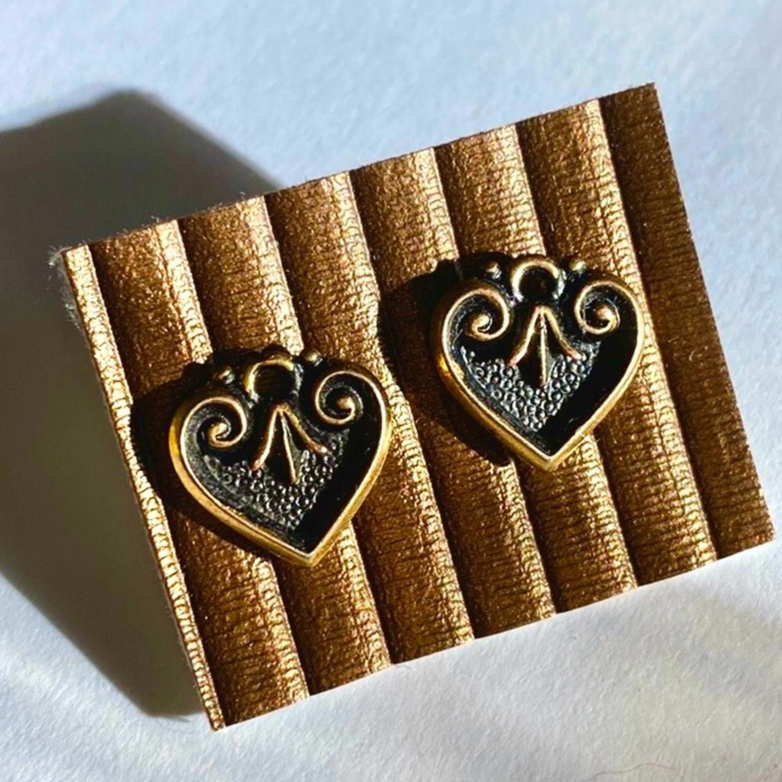 Other Chic Stud Gold Heart Pierced Earrings Size ONE SIZE - 5 Thumbnail