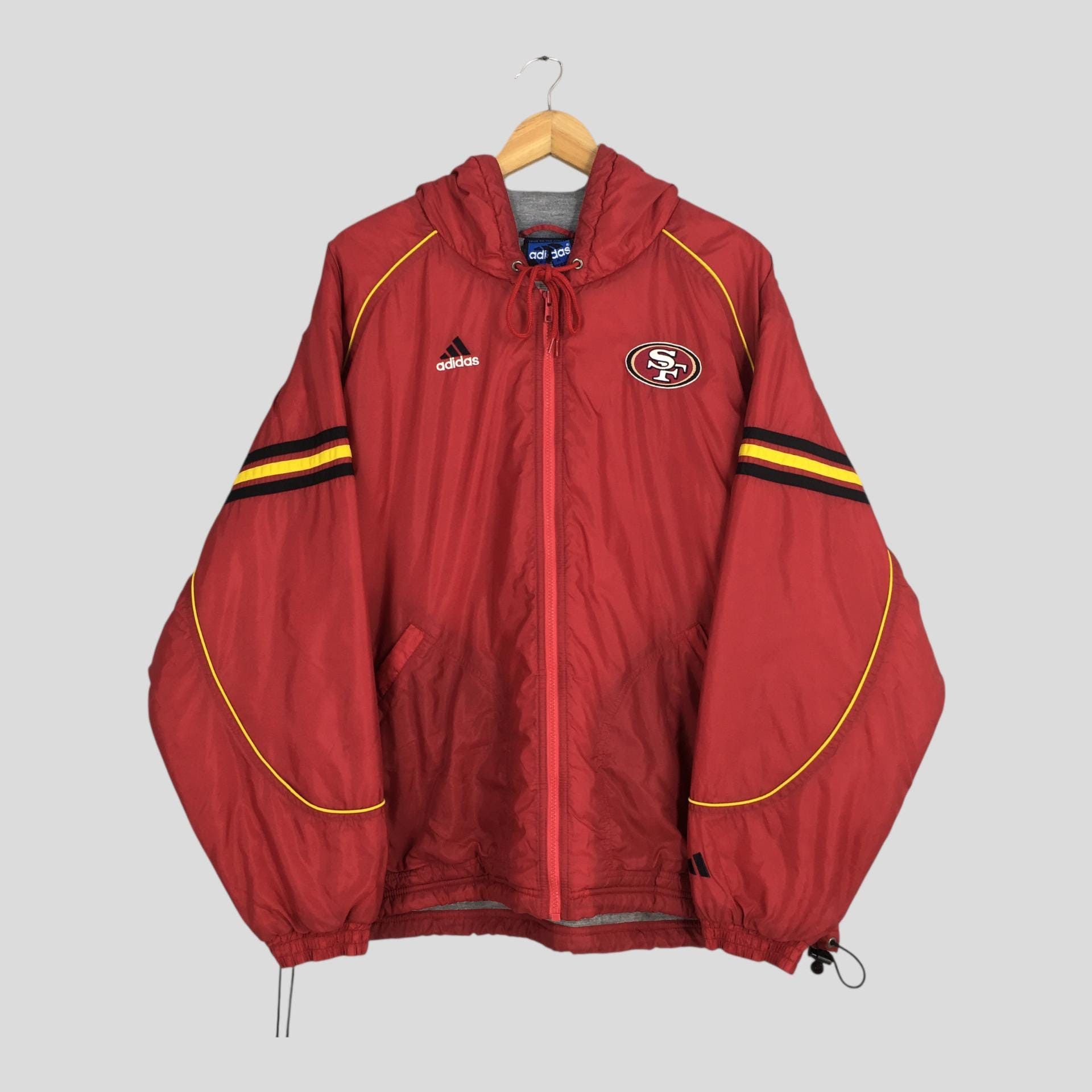 NFL Vintage Adidas San Francisco 49ers NFL Hoodie Jacket Large Size US L / EU 52-54 / 3 - 1 Thumbnail