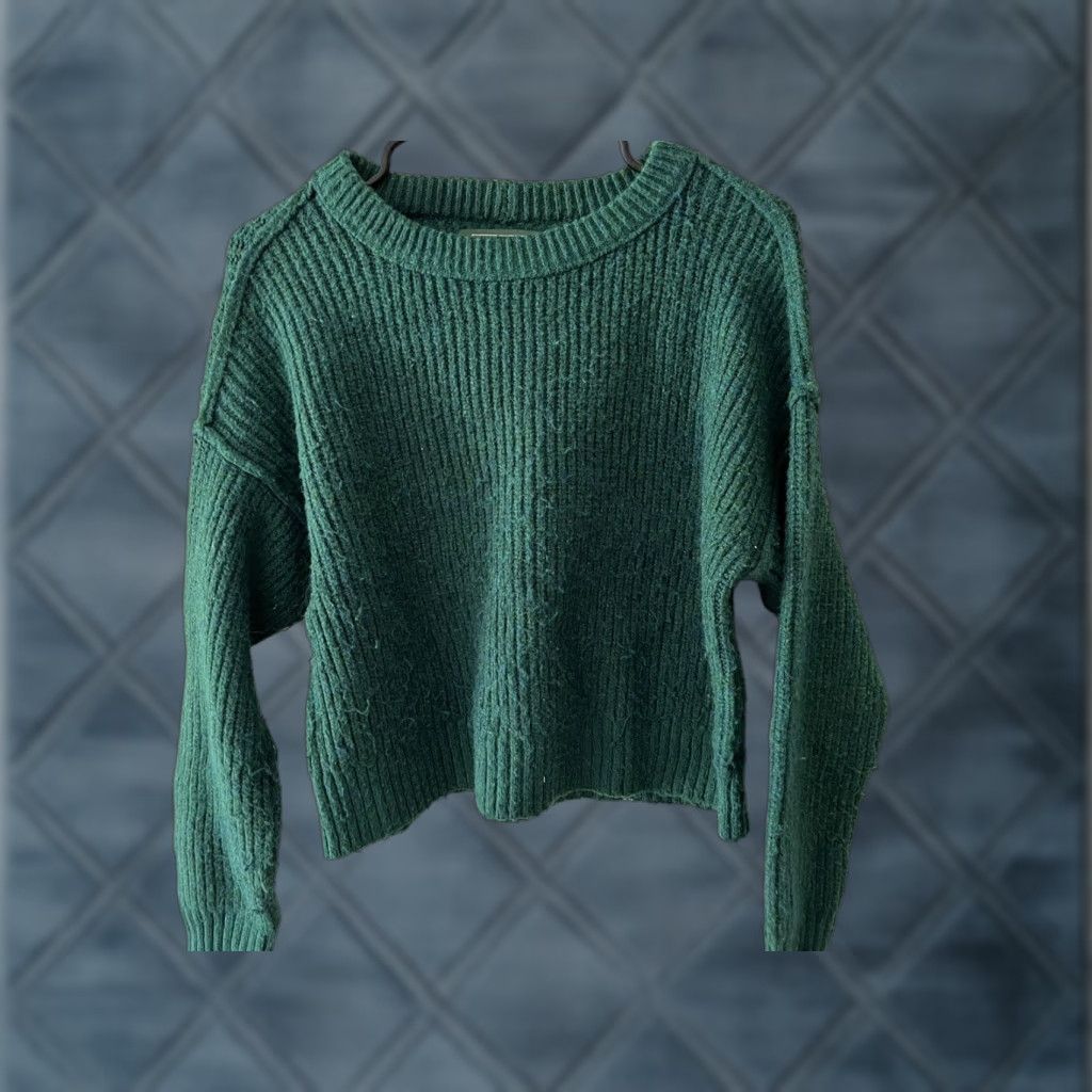 American Eagle Outfitters VINTAGE American Eagle Green Tightknit Sweater Womens Small Size S / US 4 / IT 40 - 1 Thumbnail