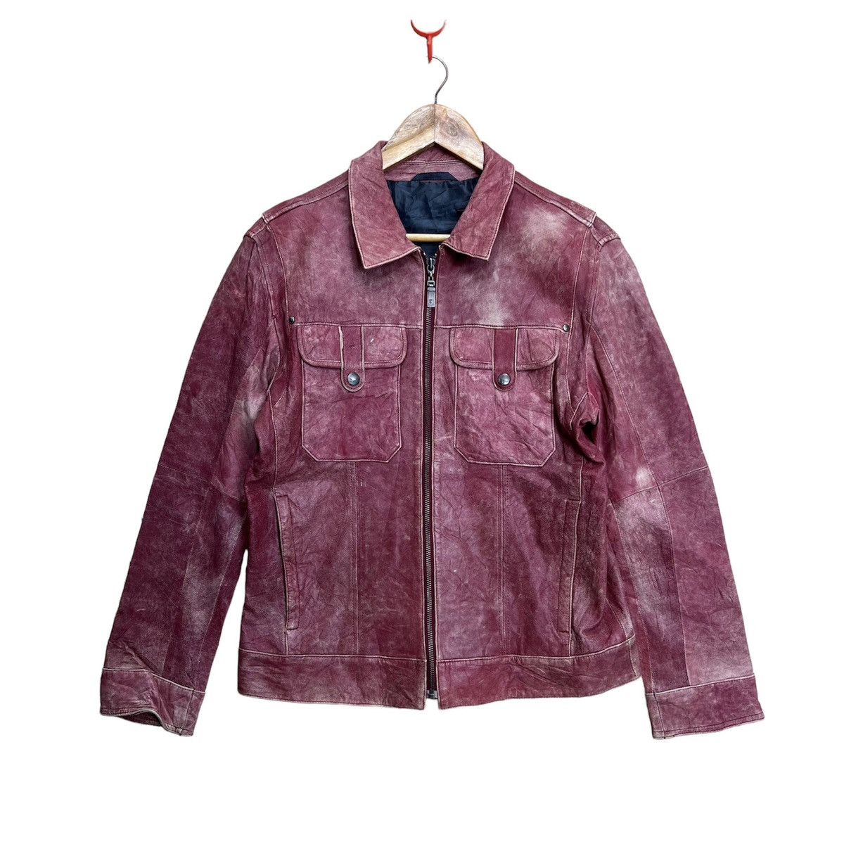 Vintage 🔥🔥🔥NEEDGONE🔥🔥🔥Vintage Barassi Leather Jacket Size US S / EU 44-46 / 1 - 1 Thumbnail