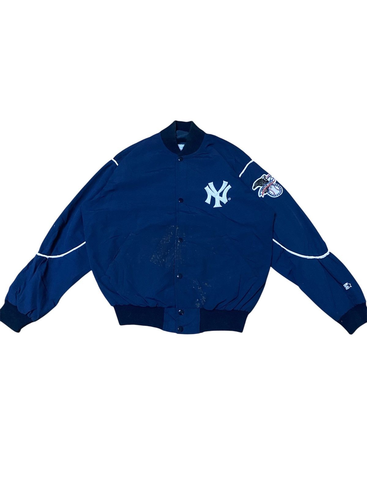 Starter Vintage 90s Starter Sportwear New York Yankees Bomber Jacket Size US M / EU 48-50 / 2 - 1 Thumbnail