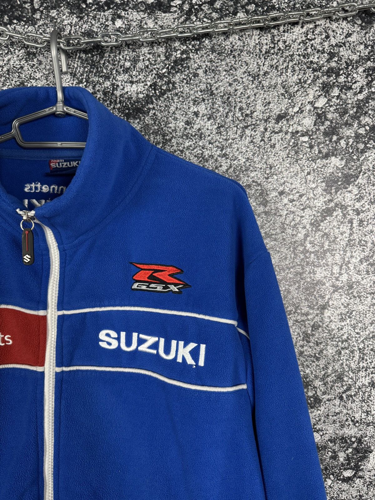 Vintage Team Suzuki Racing Full Zip Fleece Jacket Official MOTO XL Size US XL / EU 56 / 4 - 2 Thumbnail