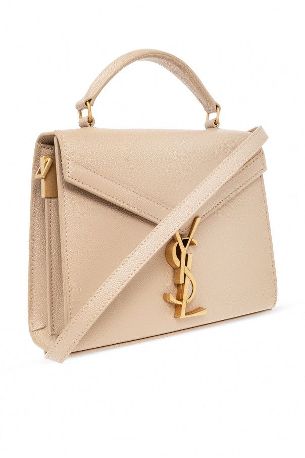 Saint Laurent Paris o1b1hav110125 Size: OS / Mini Top Handle Bag in Dark Beige Size ONE SIZE - 3 Thumbnail