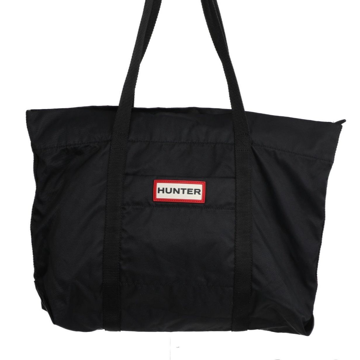 Hunter Hunter Original Black Nylon Large Tote Bag Logo Zip Top Wate Size ONE SIZE - 10 Thumbnail
