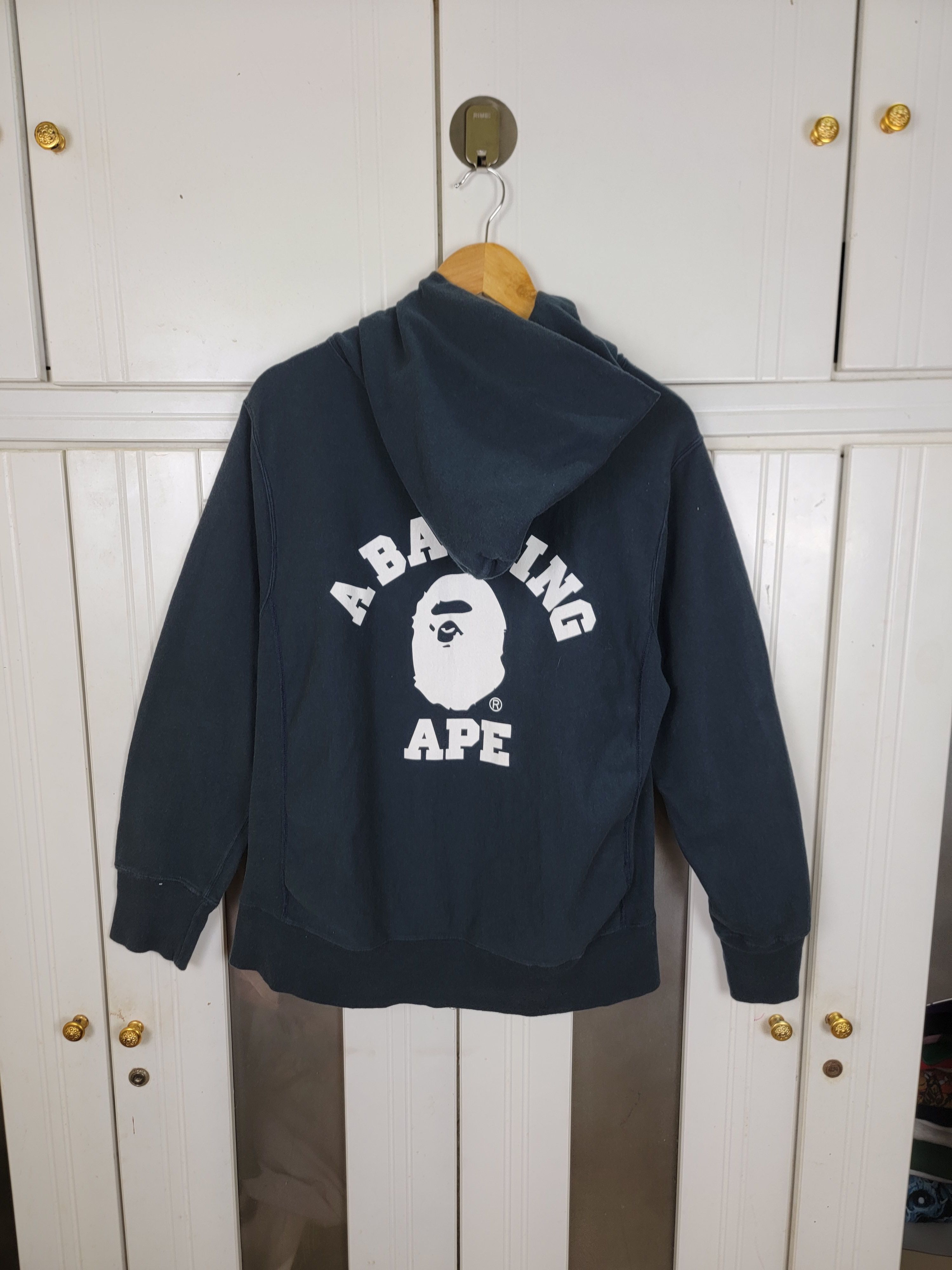 Bape Champion Vintage Vintage Bape X Champion College Hoodie Grailed