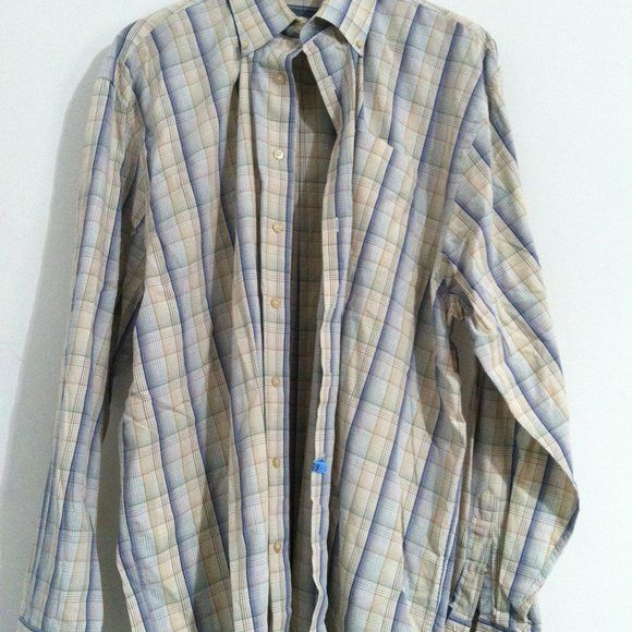 Hickey Freeman HICKEY FREEMAN MENS LINEN BUTTON DOWN CASUAL SHIRT SIZE: XL Size US XL / EU 56 / 4 - 3 Thumbnail