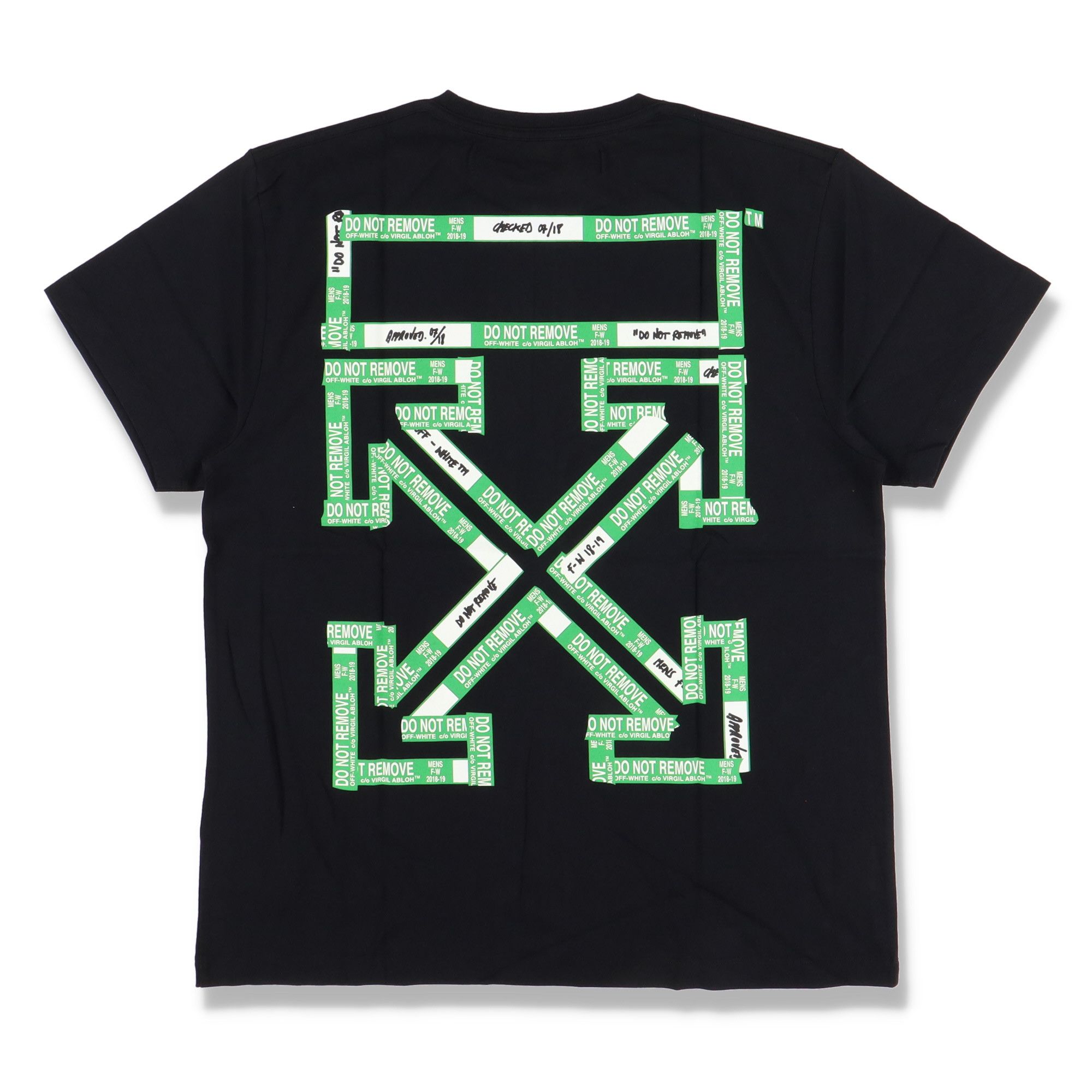 image of Off White Ssense Exclusive Tape Arrows Oversized T-Shirt in Black, Men's (Size Large)