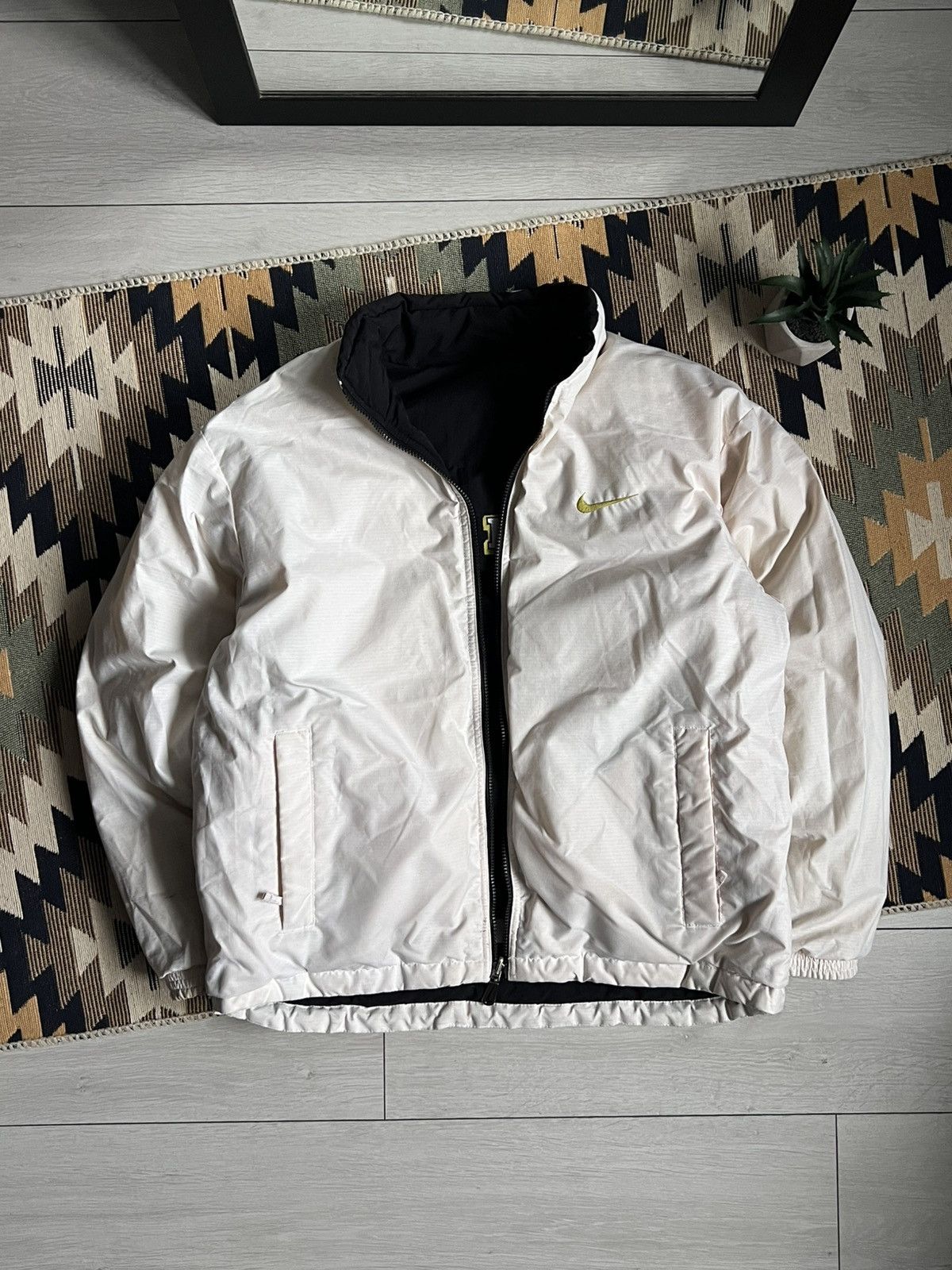 Nike Nike Vintage Y2k Two Side Puffer Reversible Down Jacket Size US M / EU 48-50 / 2 - 2 Thumbnail