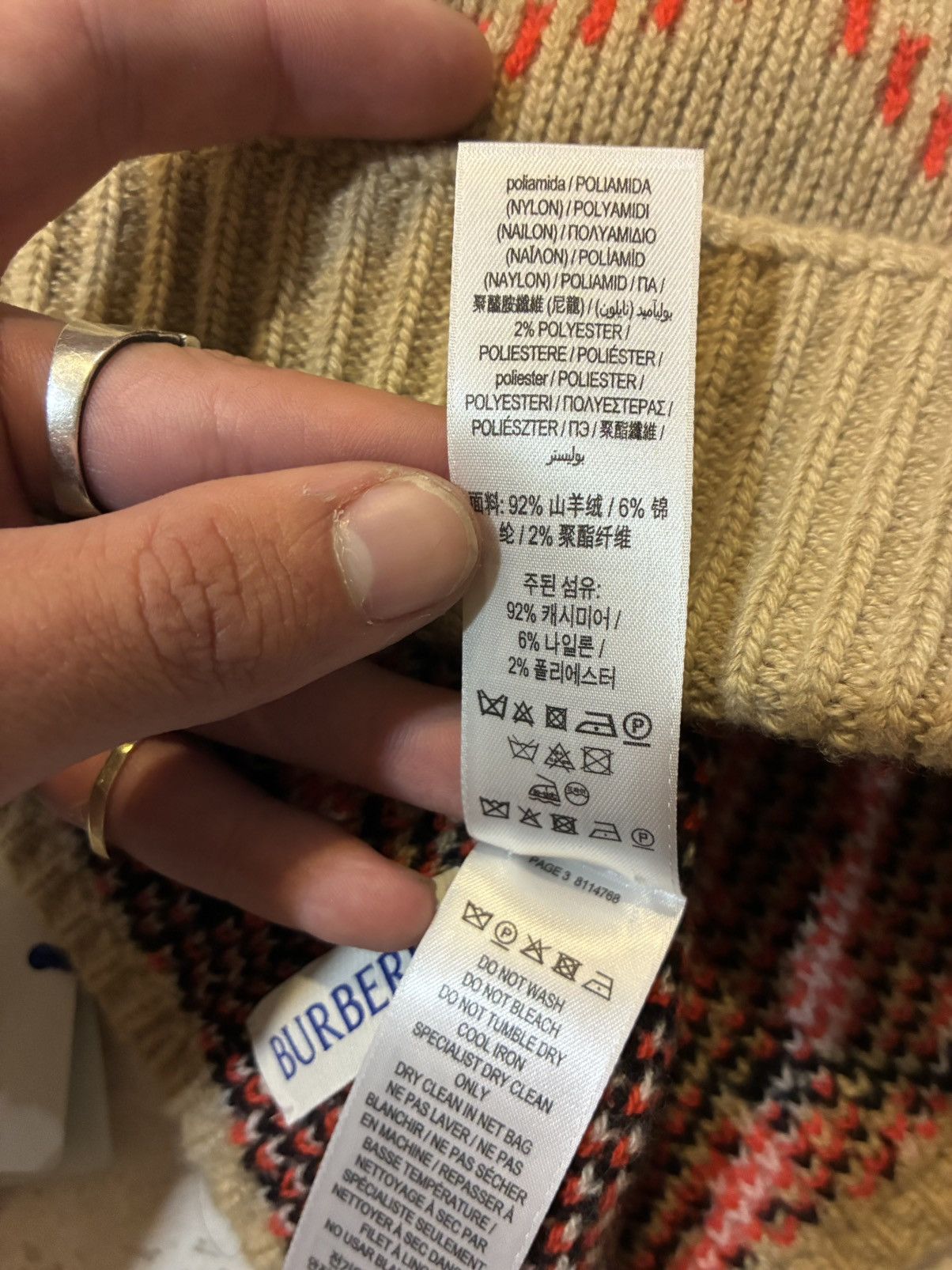 Burberry Burberry check beanie Size ONE SIZE - 11 Thumbnail