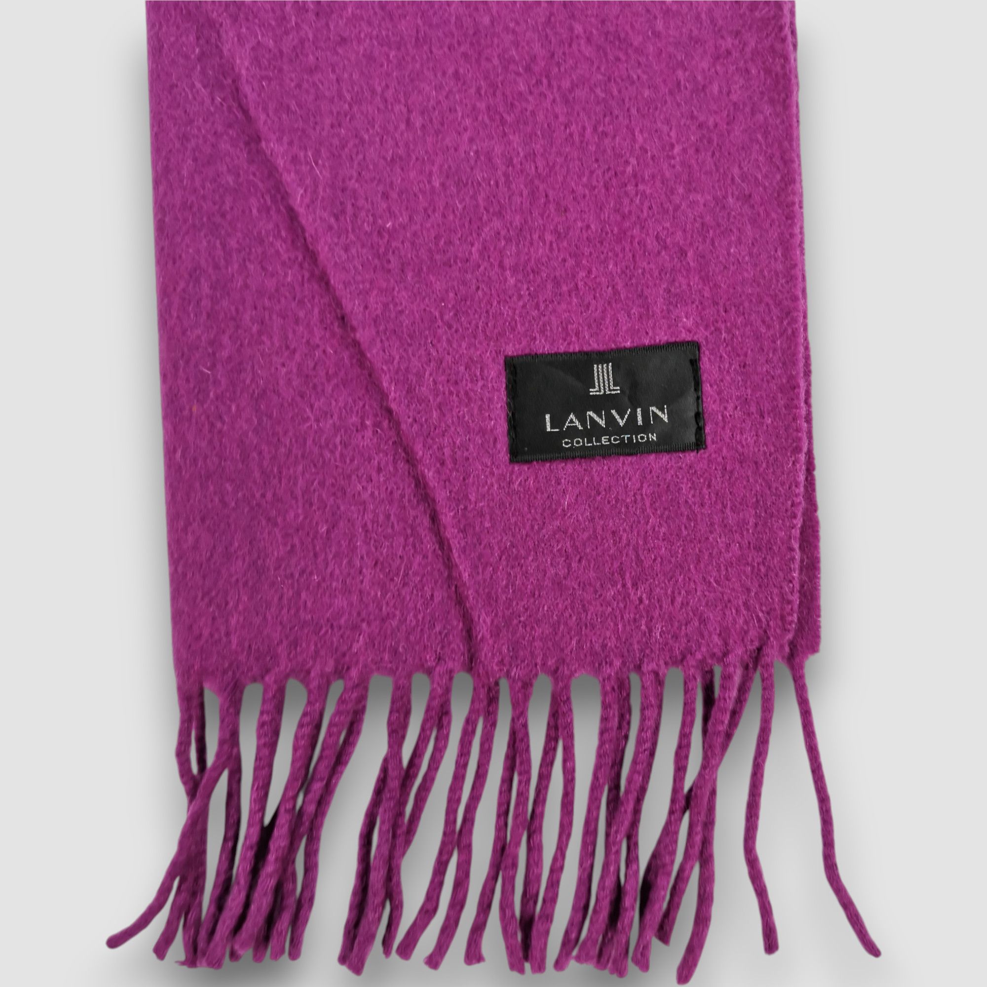 Lanvin Vintage LANVIN Scarf Wool Cashmere Muffler Scarves Size ONE SIZE - 4 Thumbnail