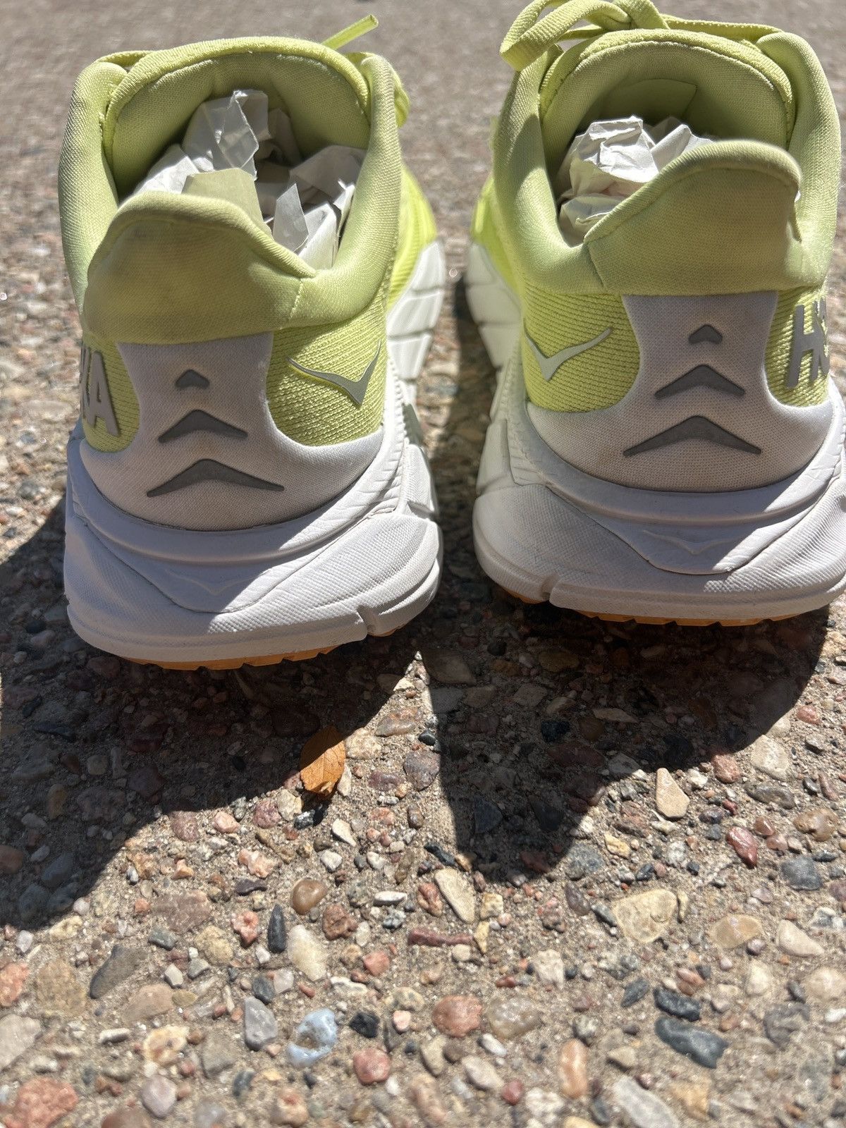Hoka green/yellow