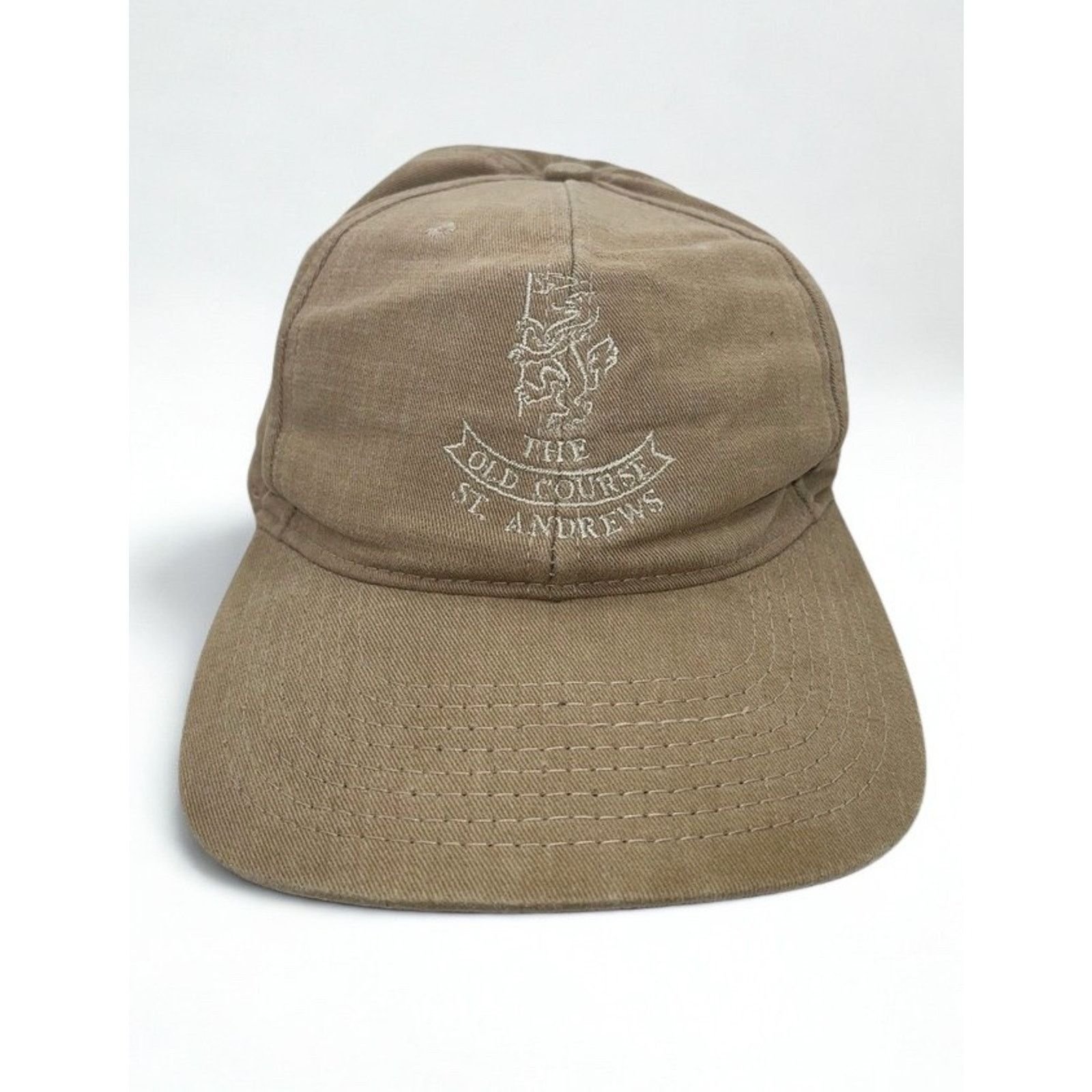 Ashworth St Andrews Old Course Golf Hat Ashworth USA Tan Strapback Size ONE SIZE - 3 Thumbnail