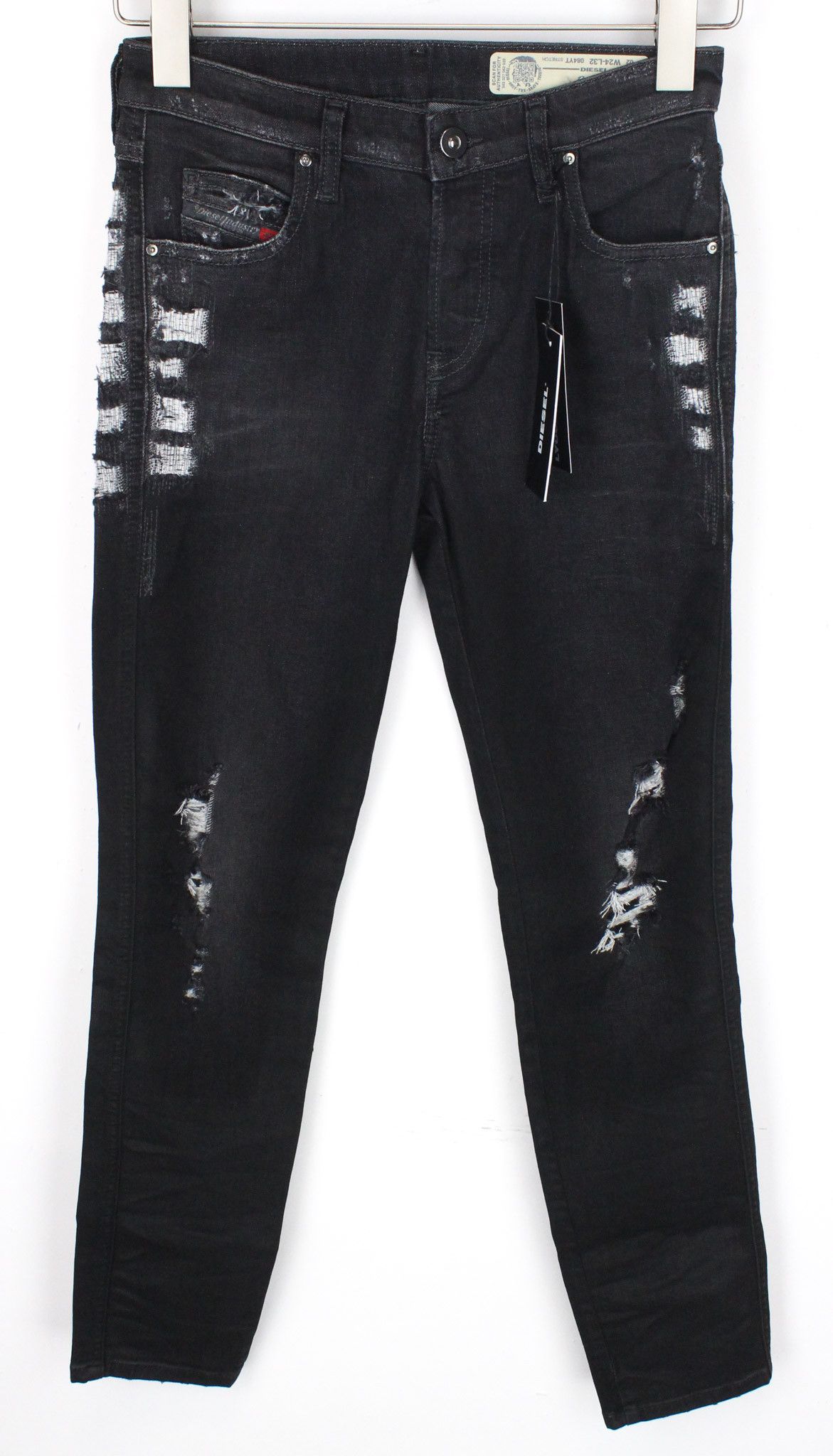 Diesel BABHILA 084YT W24/L32 Grey Distress Girls Jeans 71179 Size 24" / US 00 / IT 34 - 1 Thumbnail