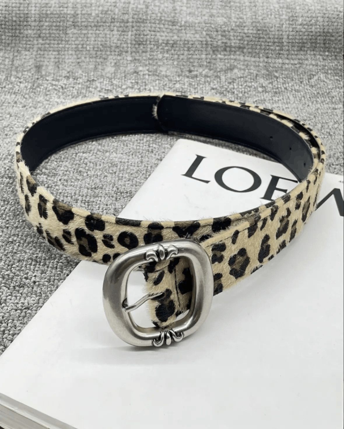 Japanese Brand Cheetah print belt Size ONE SIZE - 1 Thumbnail