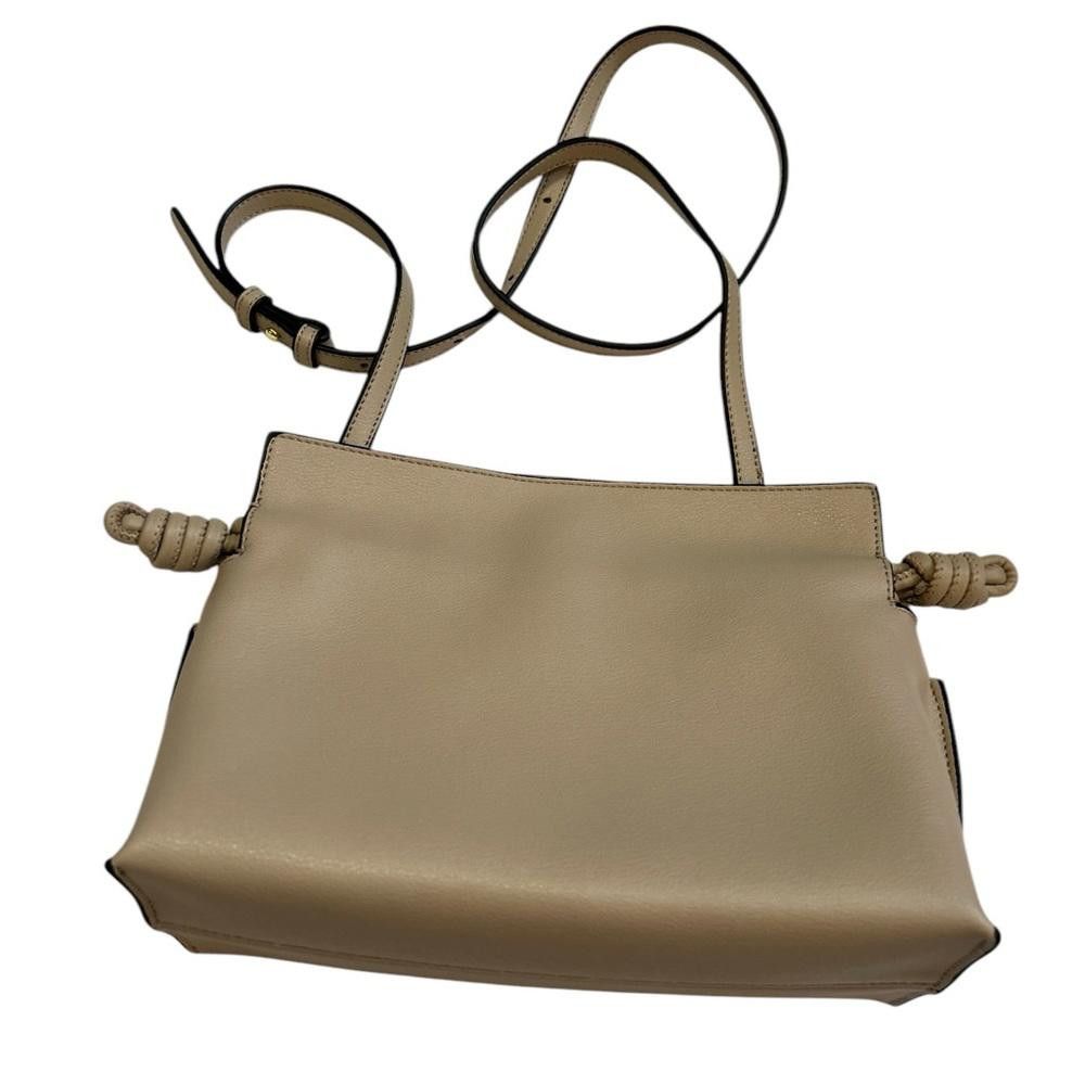 Designer Beige Knotted Detail Shoulder Bag Size ONE SIZE - 3 Thumbnail