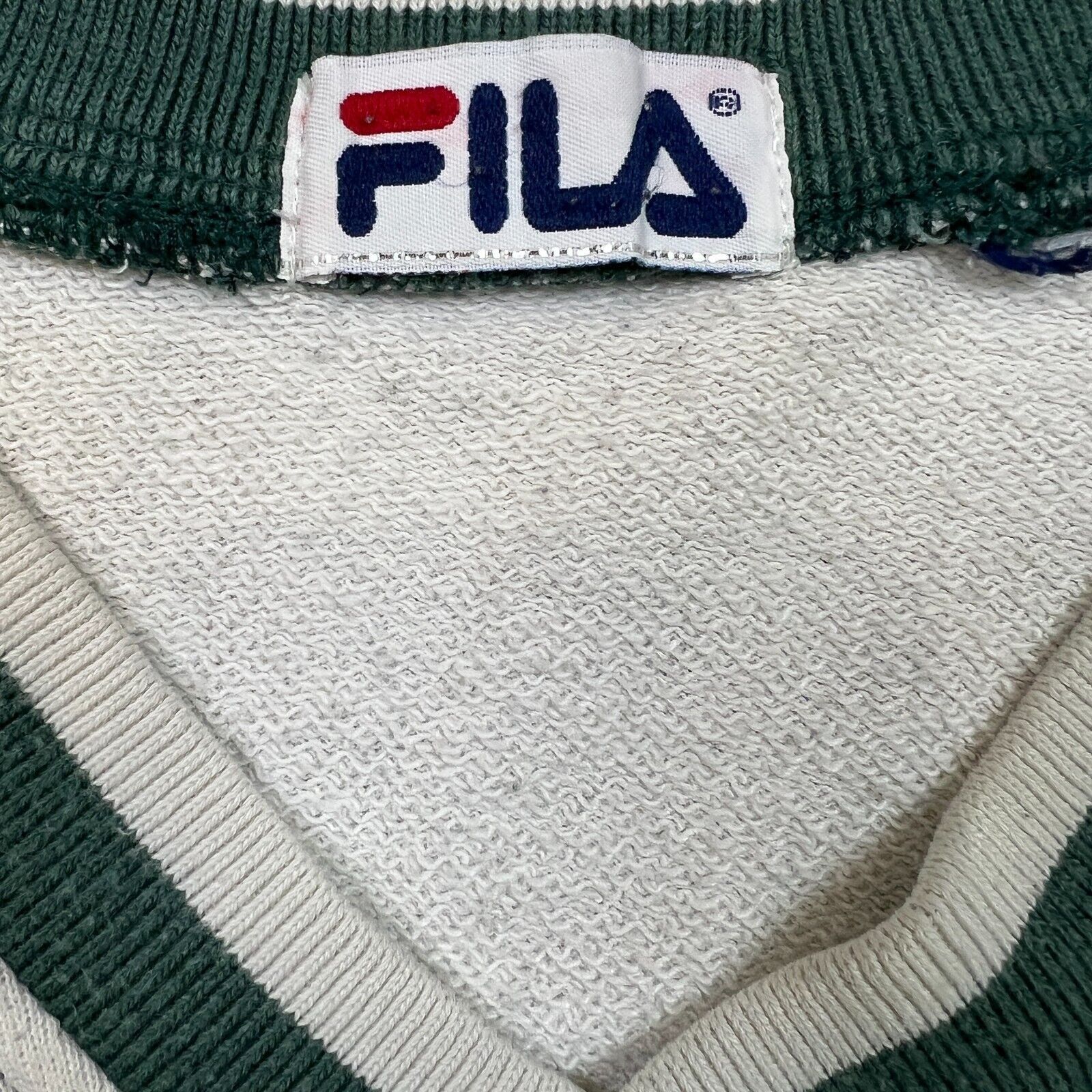 Fila × Vintage Vintage Fila Sweatshirt Medium Athletic Spell Out 90s V Neck Size US M / EU 48-50 / 2 - 7 Thumbnail