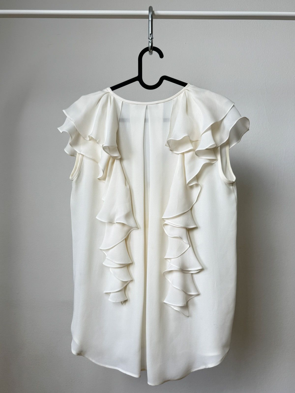 plein sud Plein Sud 2007s Archive Y2K Silk Ruffle Top Blouse Size M / US 6-8 / IT 42-44 - 9 Thumbnail