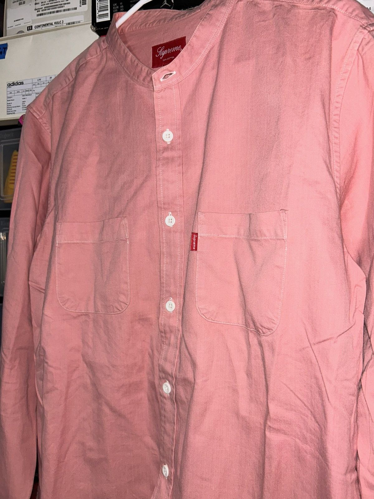 Supreme Supreme Denim Band Collar Shirt (SS15) size Large Size US L / EU 52-54 / 3 - 2 Thumbnail