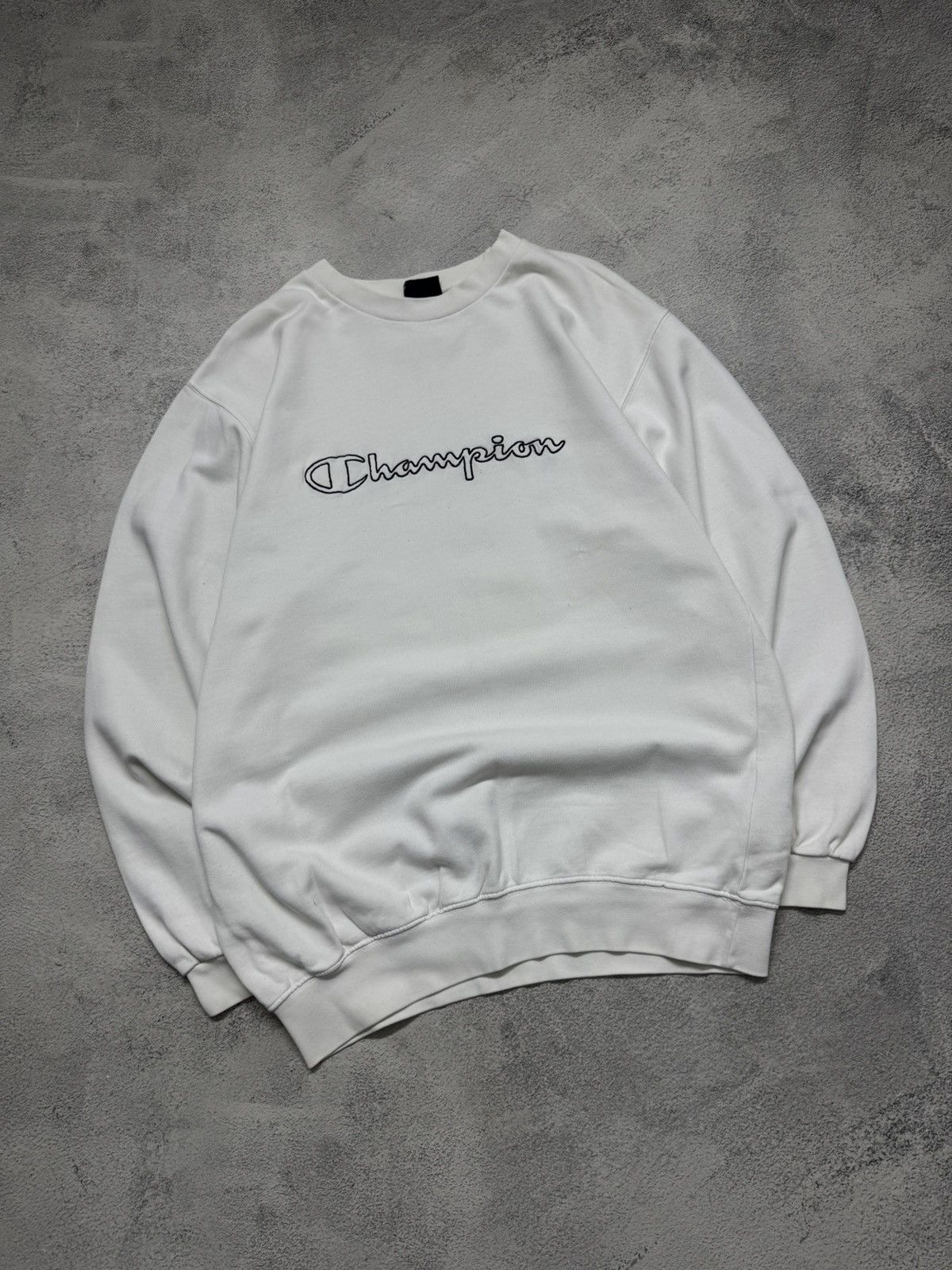 Champion Vintage Y2k Champion 🤍 Spell Out Big Logo Sweatshirt 90’s Size US L / EU 52-54 / 3 - 4 Thumbnail