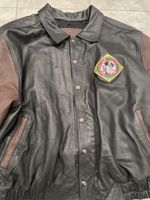 Vintage 90s’ “Negro Leagues Baseball” Leather Varsity Jacket | Grailed