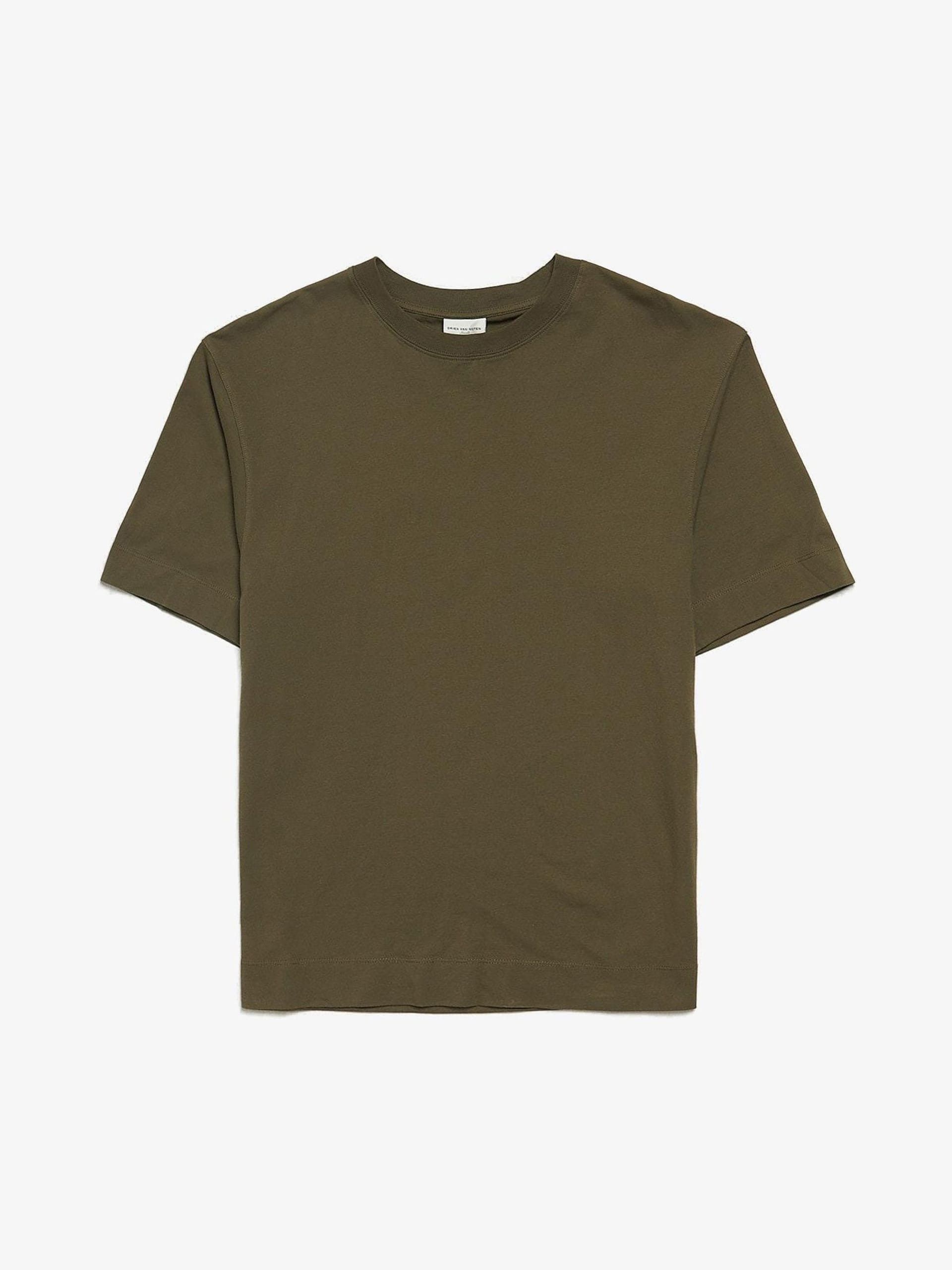 Dries Van Noten Olive Oversized T-Shirt Size US M / EU 48-50 / 2 - 1 Thumbnail