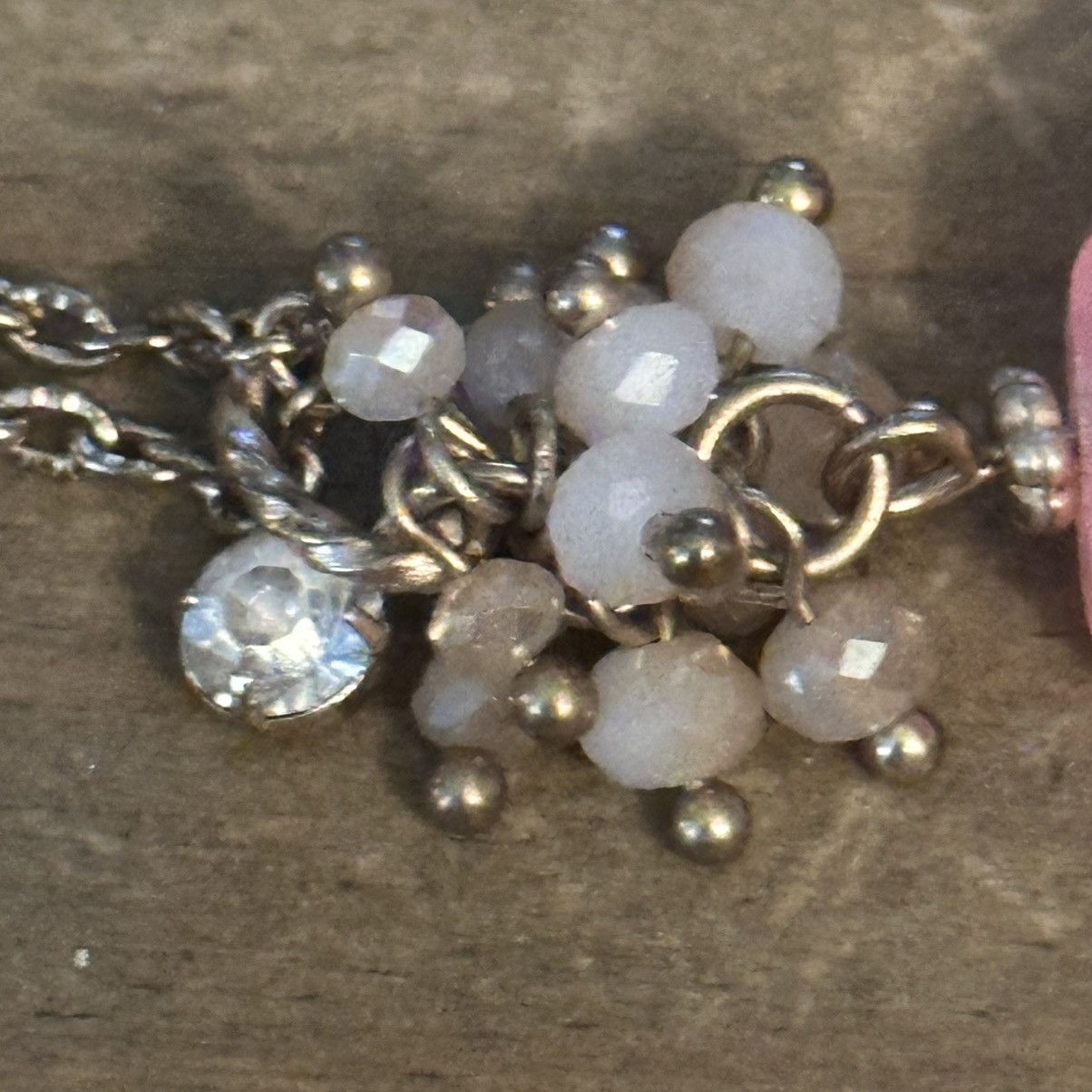 Other Long gold tone rose agate pendant tassel necklace Size ONE SIZE - 3 Thumbnail