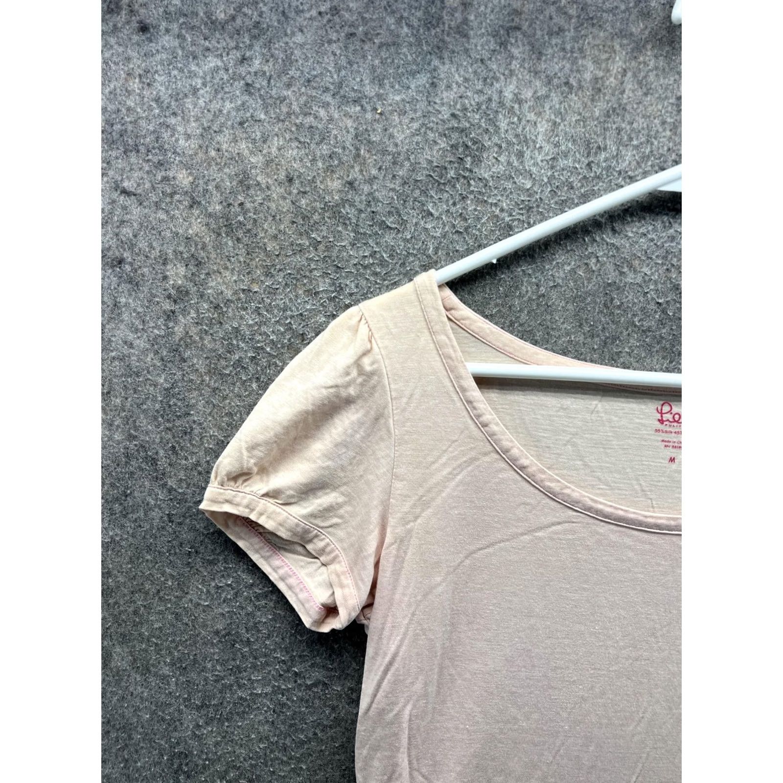 Lilly Pulitzer Lilly Pulitzer Shirt Womens Medium Pink Silk Cotton Scoop Neck Short Sleeve Top Size M / US 6-8 / IT 42-44 - 7 Thumbnail