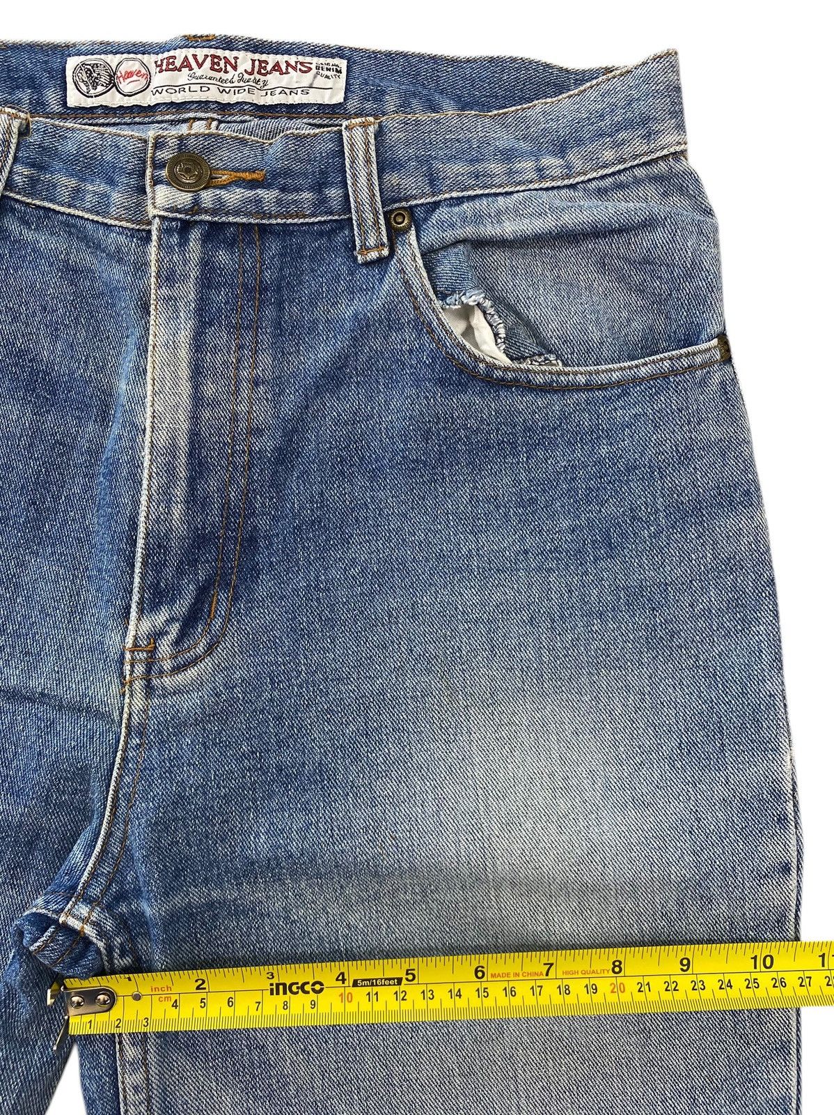 Japanese Brand Japanese Brand Faded Wash Whiskered Style Straight Leg Jeans Size US 30 / EU 46 - 7 Thumbnail