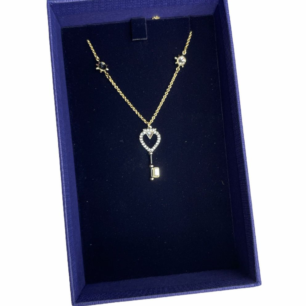 Swarovski Swarovski Tarot Magic Necklace, Key Gold Tone Clear Crystal Size ONE SIZE - 2 Thumbnail