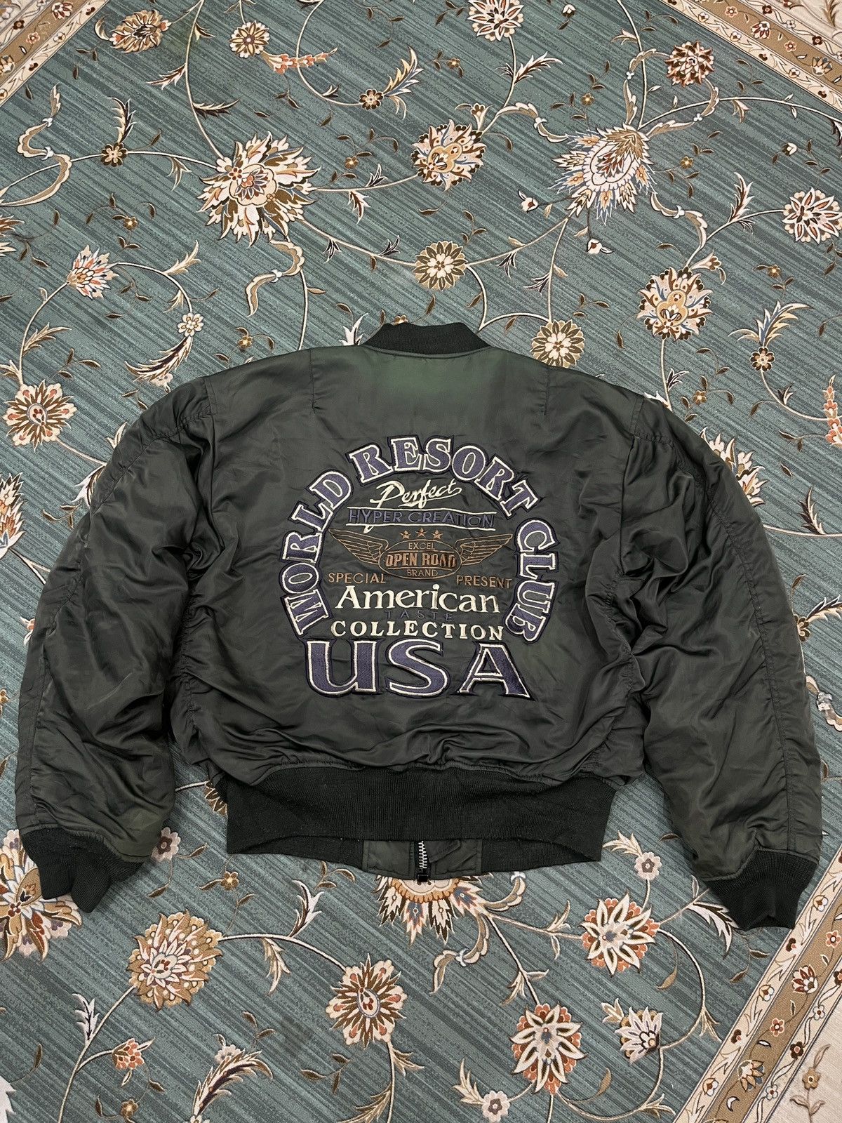 Vintage 🔥🔥🔥STEALS VTG AMERICAN CASUAL MA1 FLIGHT JACKET Size US L / EU 52-54 / 3 - 1 Thumbnail