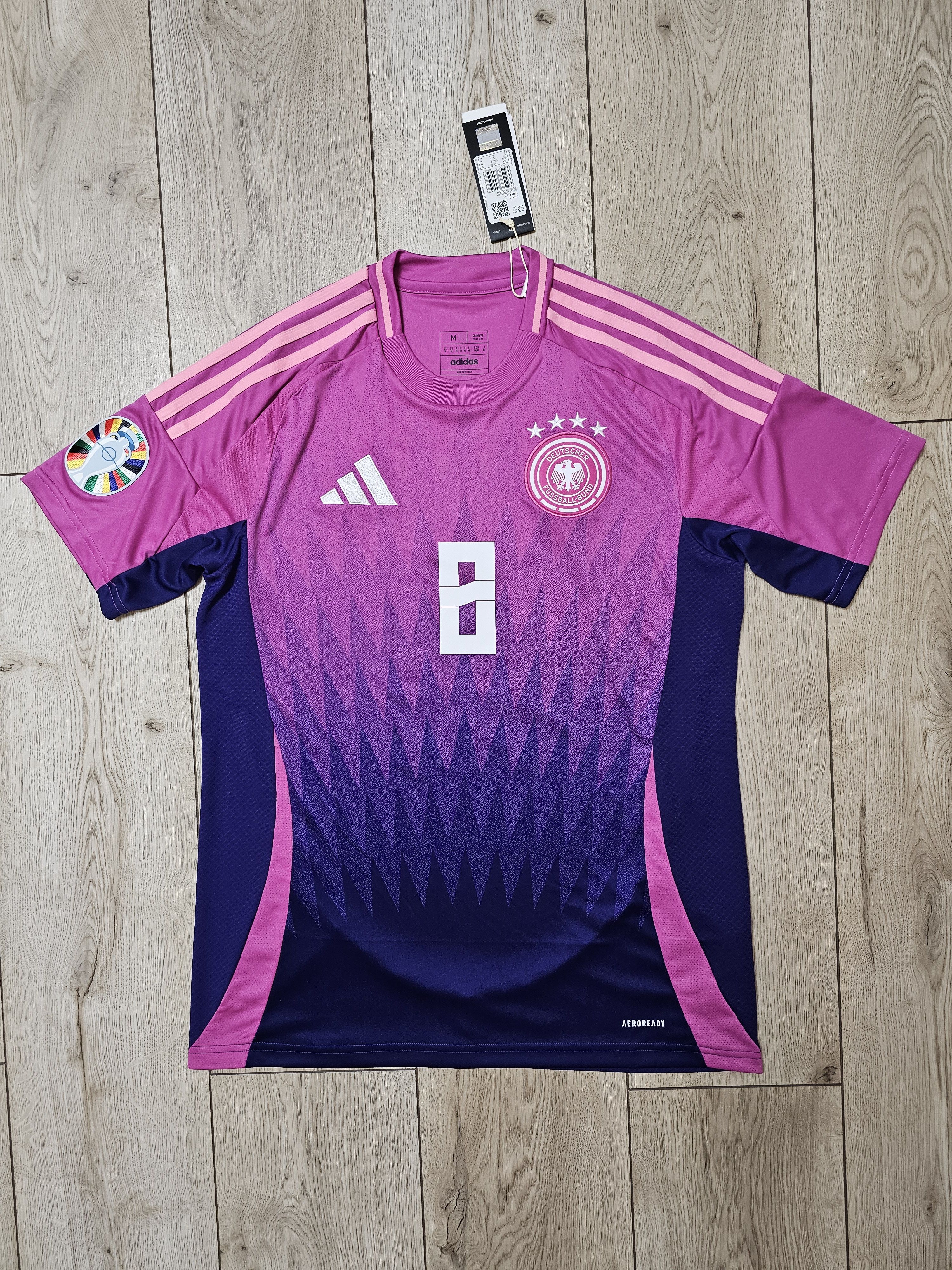 Adidas GERMANY 2024 AWAY EURO KROOS FOOTBALL SHIRT SOCCER JERSEY Size US M / EU 48-50 / 2 - 2 Thumbnail