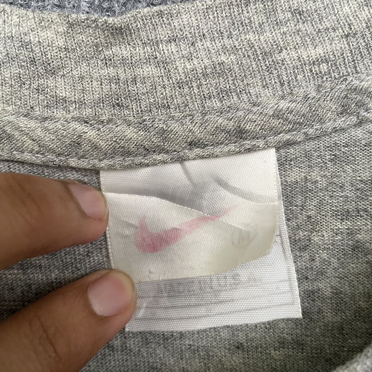 Nike × Vintage 1990s Nike Essentials Embroidered Small Swoosh T Shirt Size US XL / EU 56 / 4 - 3 Thumbnail