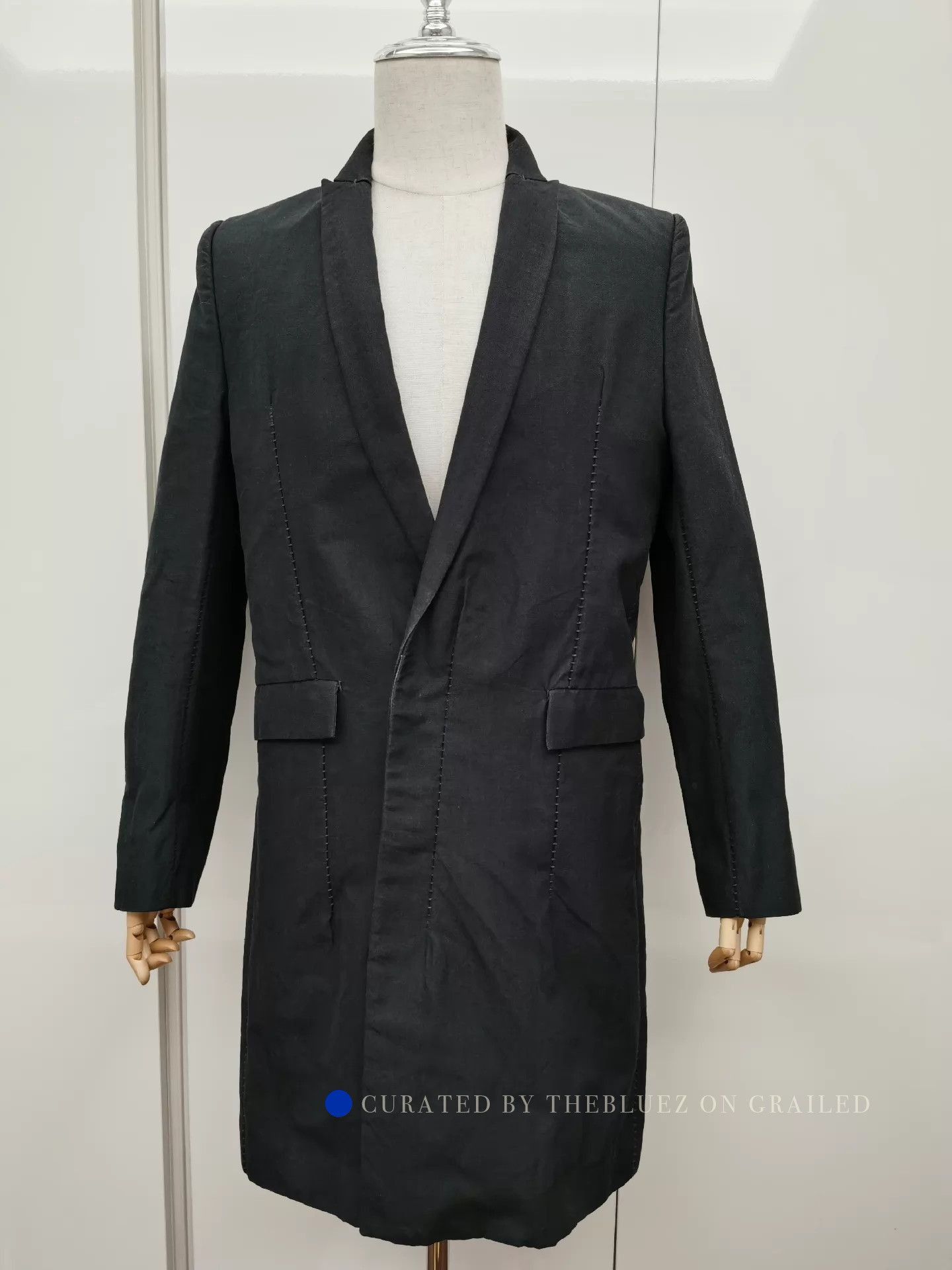 Leopold Bossert Rare Black Long Trench Coat in Size M Size US M / EU 48-50 / 2 - 1 Thumbnail