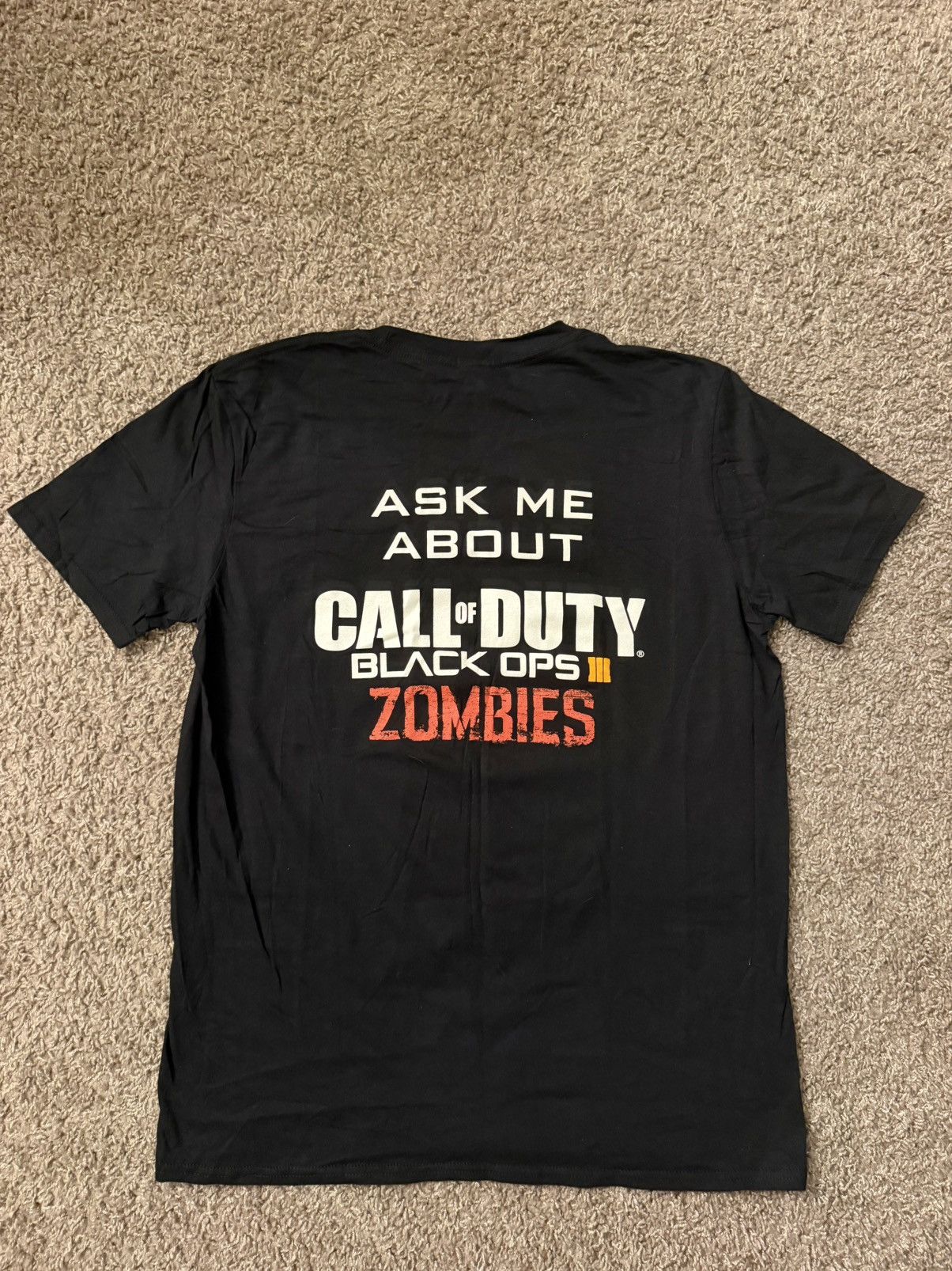 Gildan Vintage Call Of Duty Black Ops 3 Zombies UK Employee Horror Size US L / EU 52-54 / 3 - 3 Thumbnail