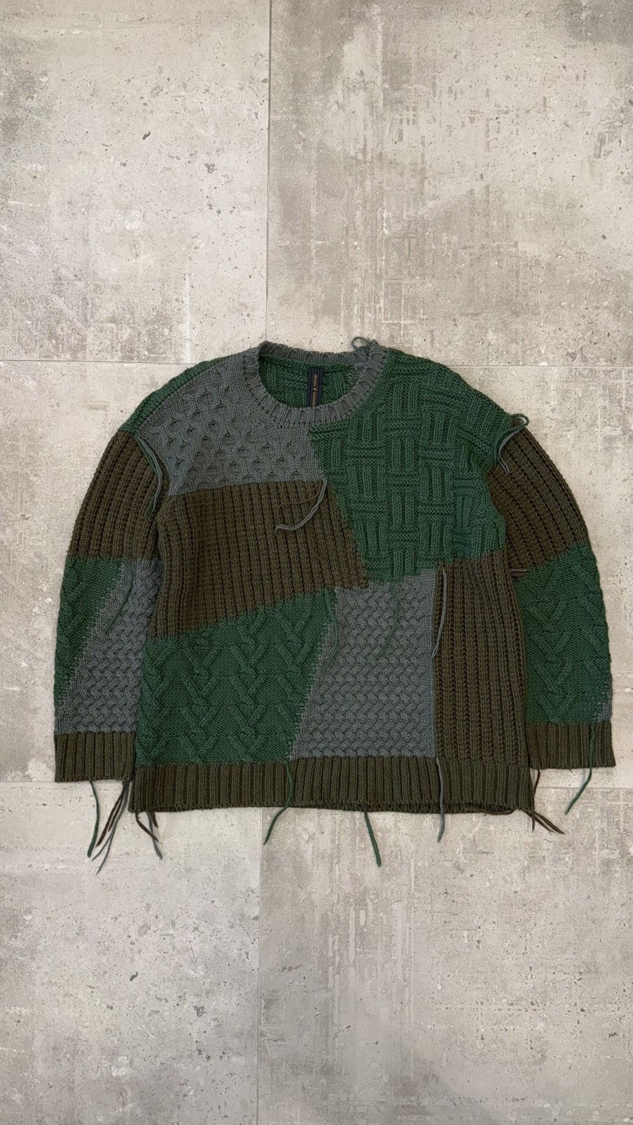 Maison MIHARA YASUHIRO Mihara Yasuhiro Patchwork Knit Pullover Size US S / EU 44-46 / 1 - 1 Thumbnail