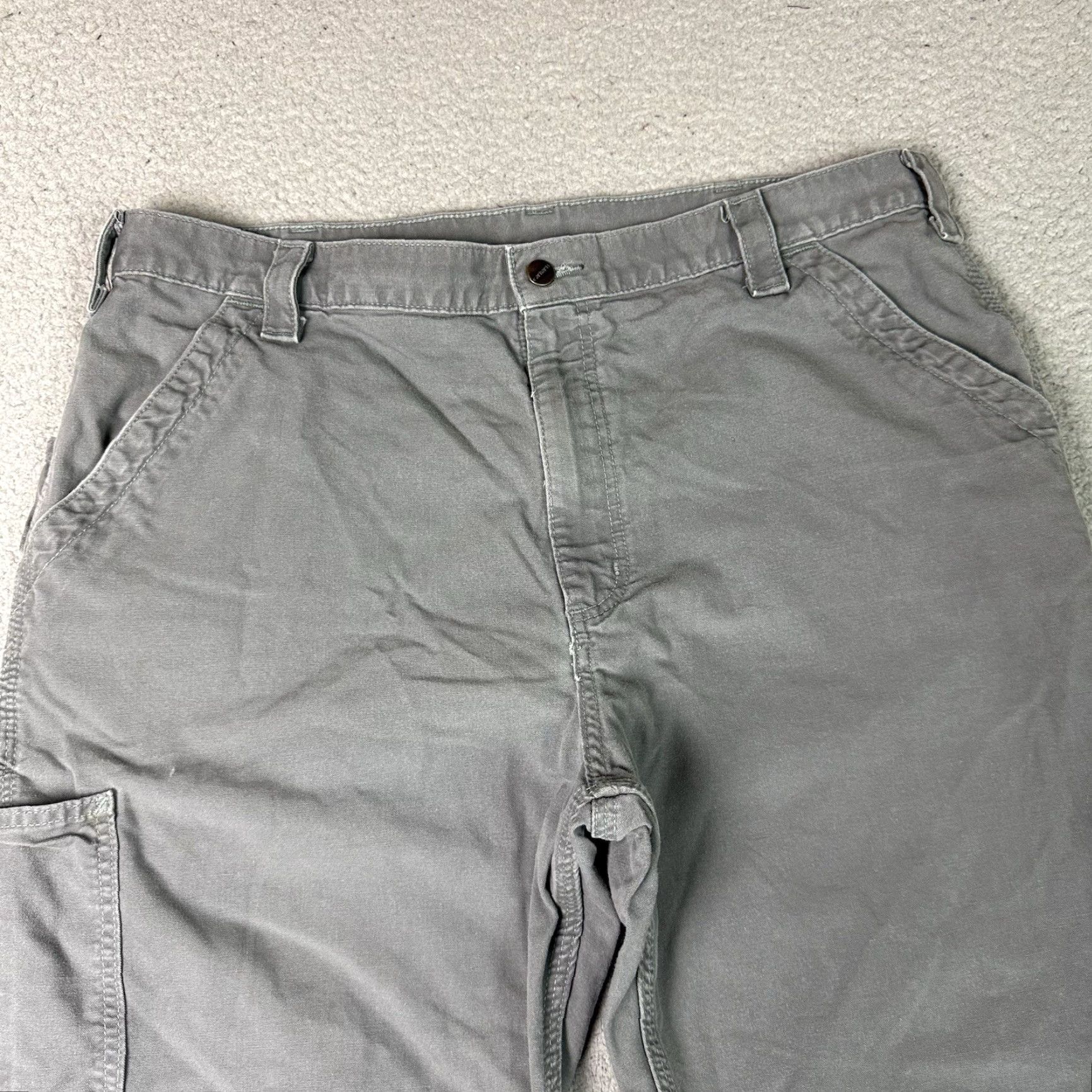 Carhartt Carhartt Carpenter Pants Mens 40x30 Gray B151 Loose Original Fit Work Utility Pants Carhartt Industrial Work Pants Size US 40 / EU 56 - 3 Thumbnail
