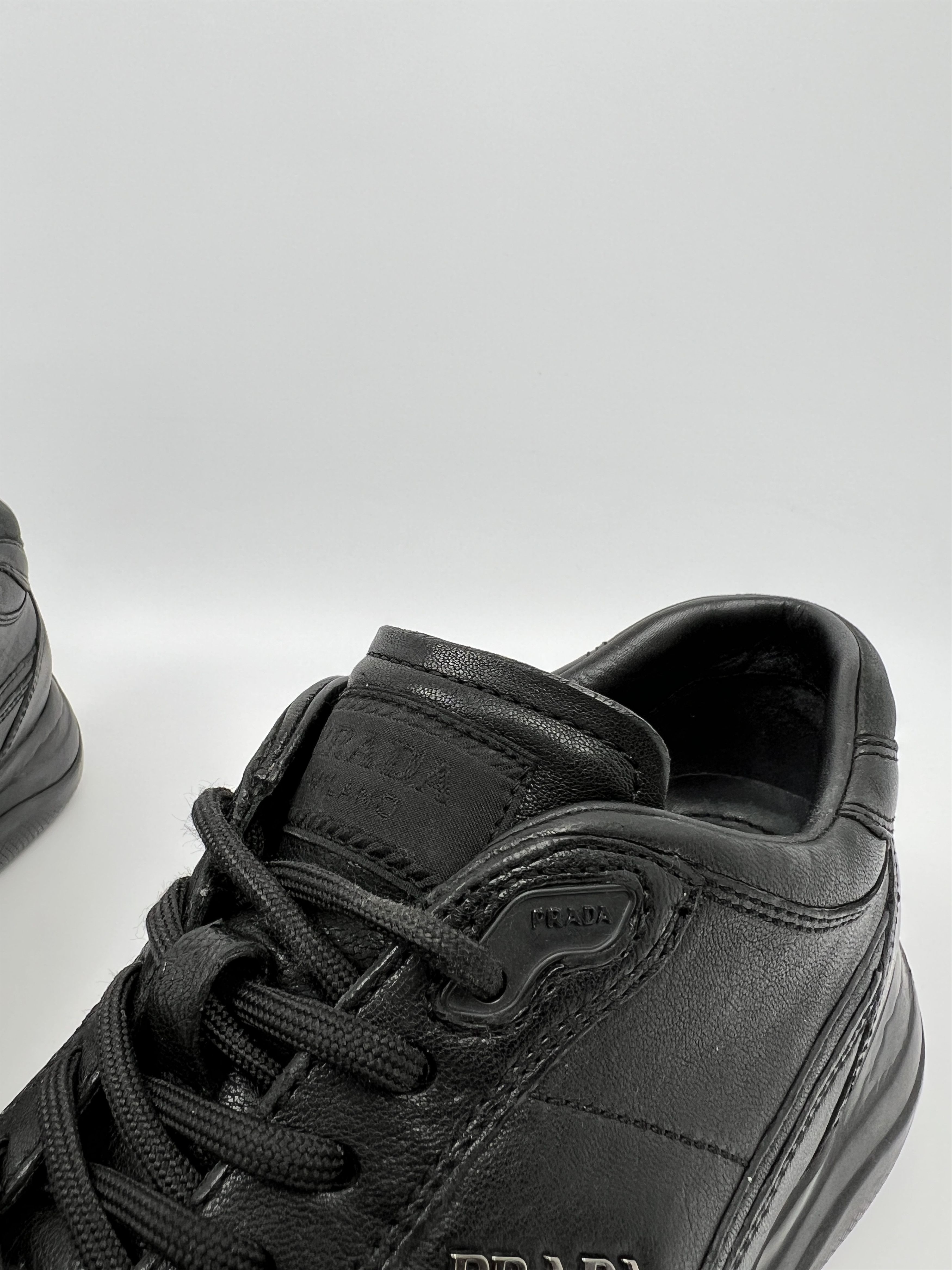 Prada Vintage Prada Americas Style Low Leather Sneakers Size US 8.5 / EU 41-42 - 15 Thumbnail